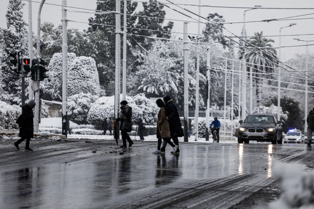Χιονισμένη Αθήνα