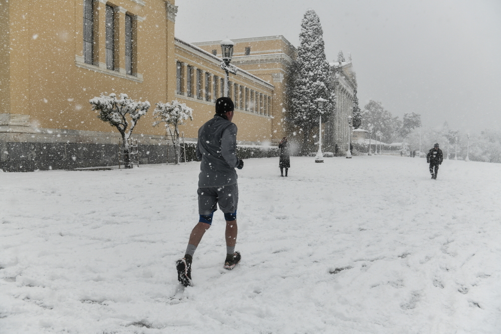 Χιονισμένη Αθήνα