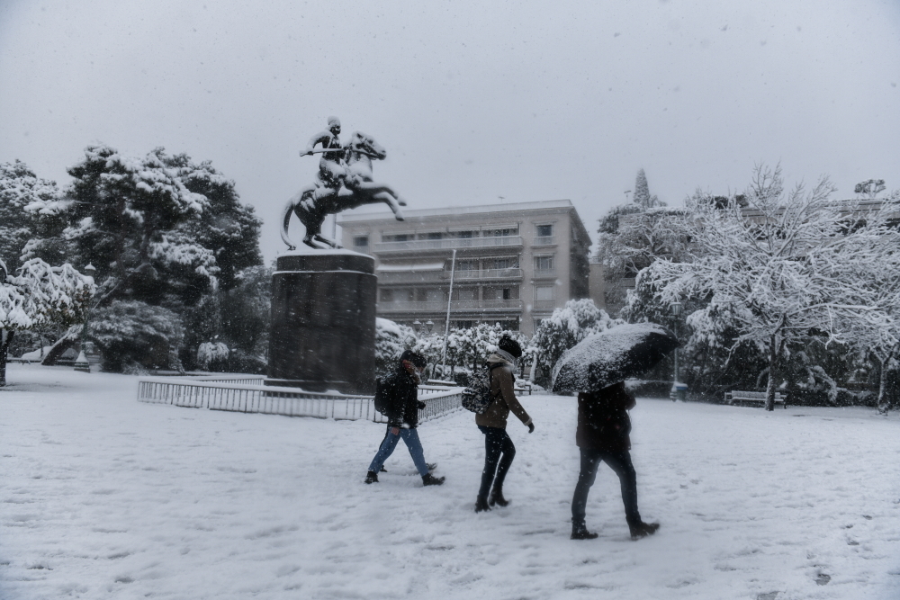 Χιονισμένη Αθήνα