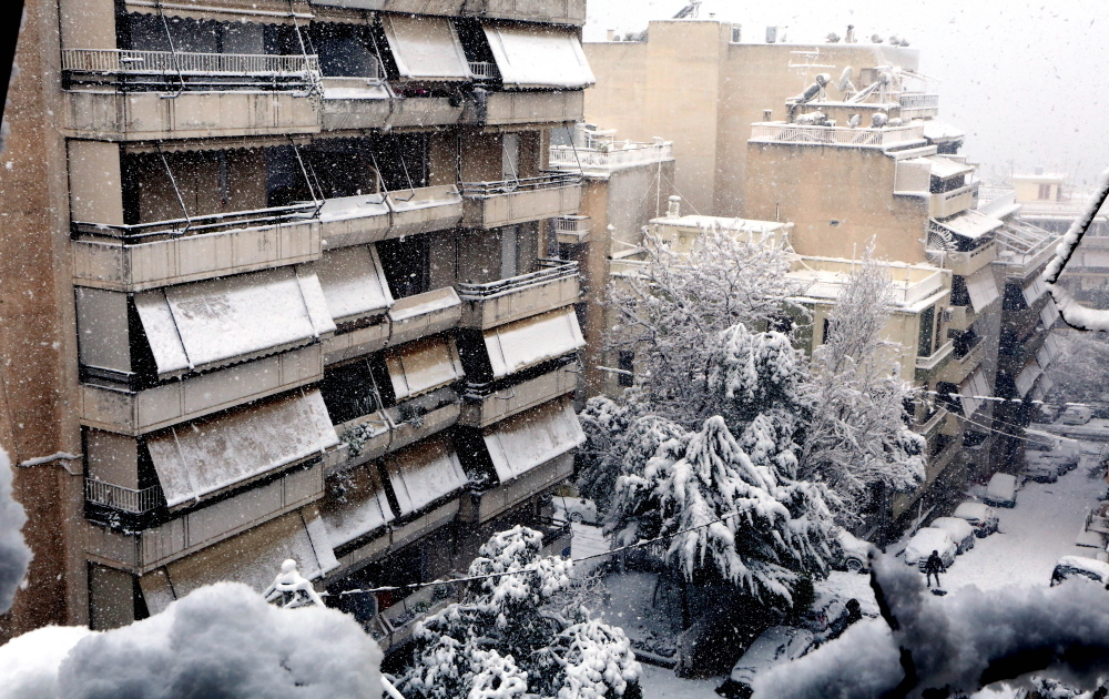 Χιονισμένη Αθήνα