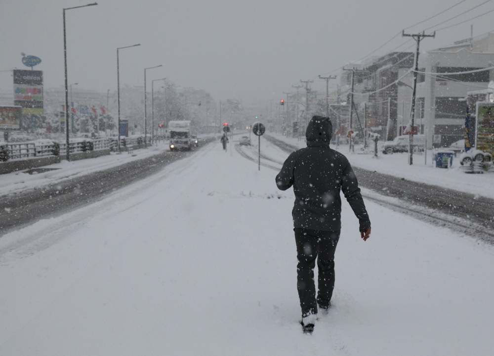 Χιονισμένη Αθήνα