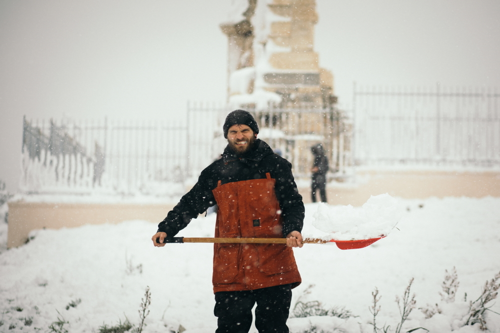Snowboard στην Ακρόπολη
