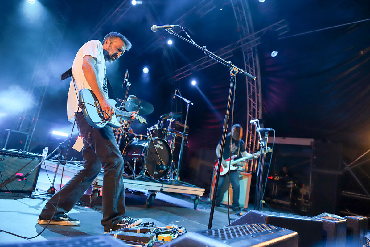 Στιγμιότυπο από τη sold out συναυλία των Nightstalker στην Τεχνόπολη