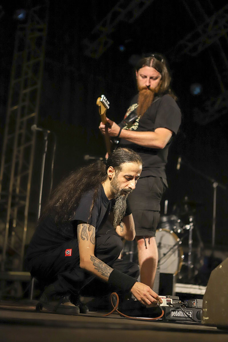 Στιγμιότυπο από τη sold out συναυλία των Nightstalker στην Τεχνόπολη