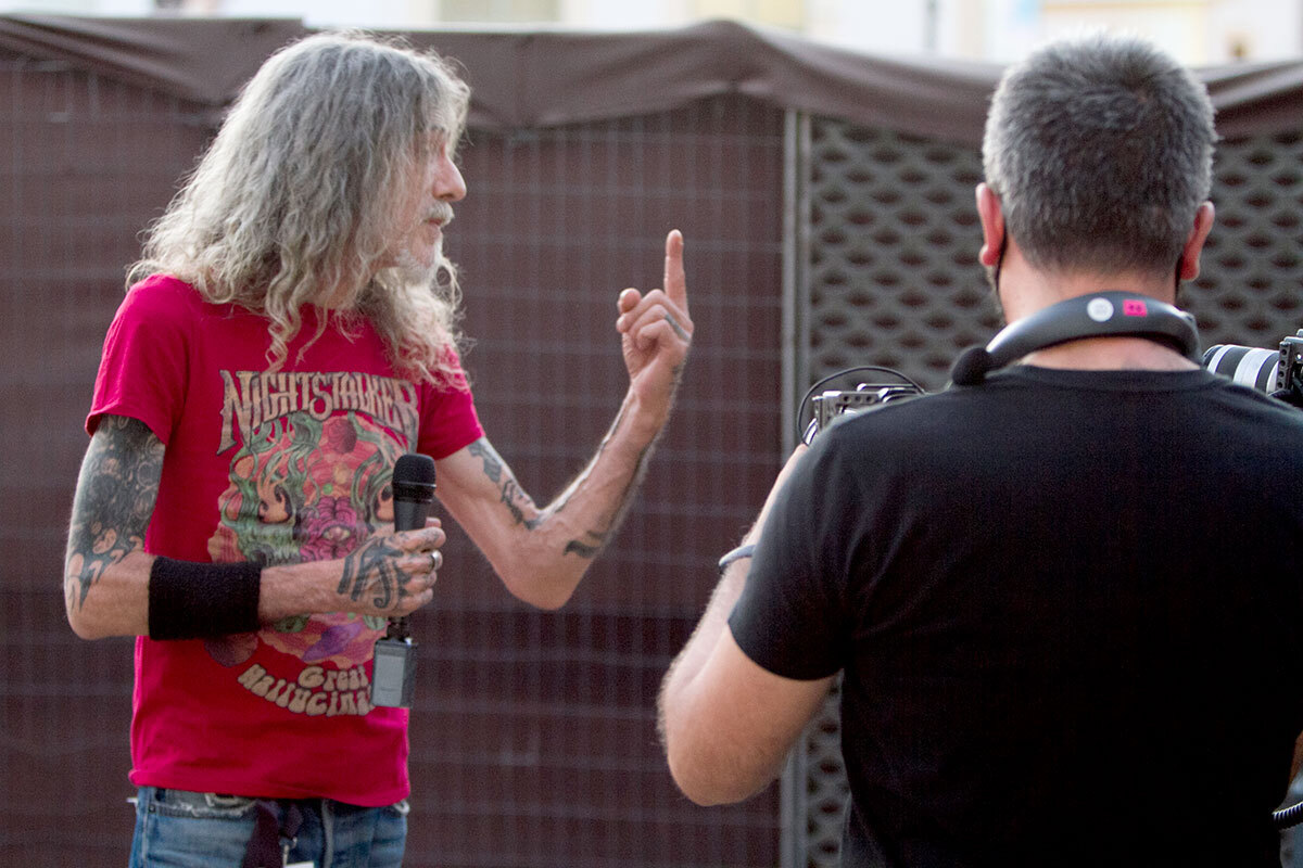 Στιγμιότυπο από τη sold out συναυλία των Nightstalker στην Τεχνόπολη