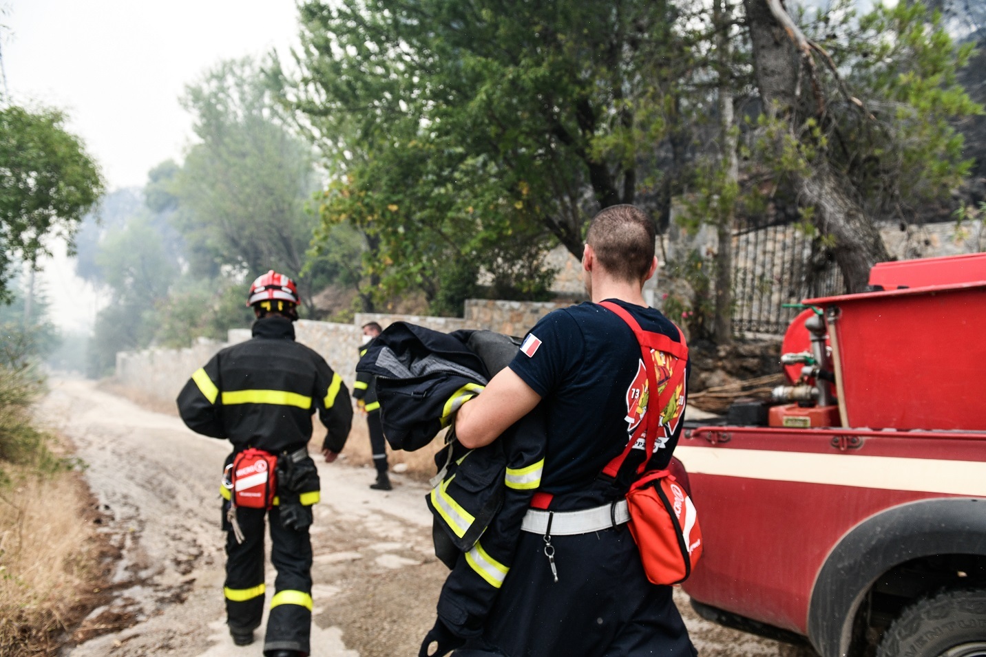 Πυρκαγιά στη Βορειοανατολική Αττική, Παρασκευή 6 Αυγούστου 2021. Στιγμιότυπο από τις Αφίδνες © Eurokinissi/Τατιάνα Μπόλαρη