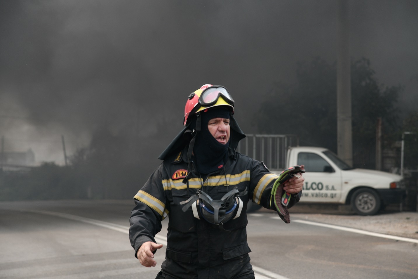 Πυρκαγιά στη Βορειοανατολική Αττική, Παρασκευή 6 Αυγούστου 2021. Στιγμιότυπο από τις Αφίδνες