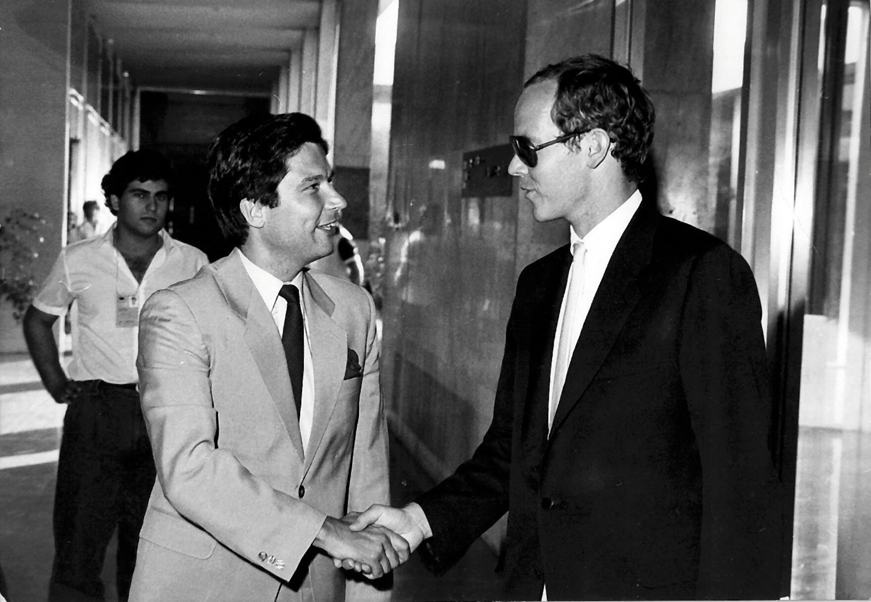 Ο Αλβέρτος του Μονακό στο ξενοδοχείο Χίλτον Αθηνών