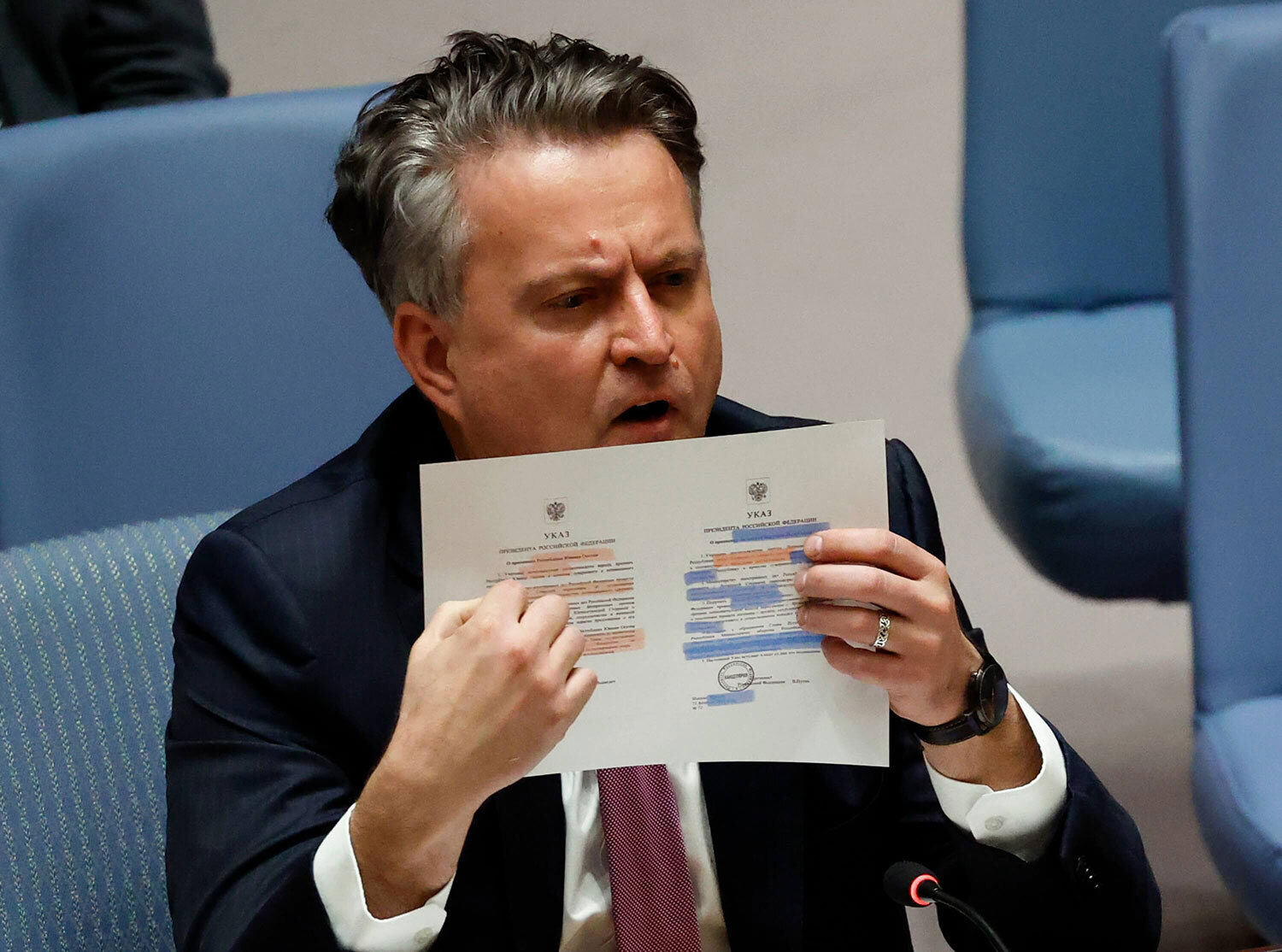 Ρωσο-ουκρανικός πόλεμος: Ο ουκρανός πρέσβης στο Συμβούλιο Ασφαλείας του ΟΗΕ τη στιγμή που η Ρωσία εισέβαλε στη χώρα του