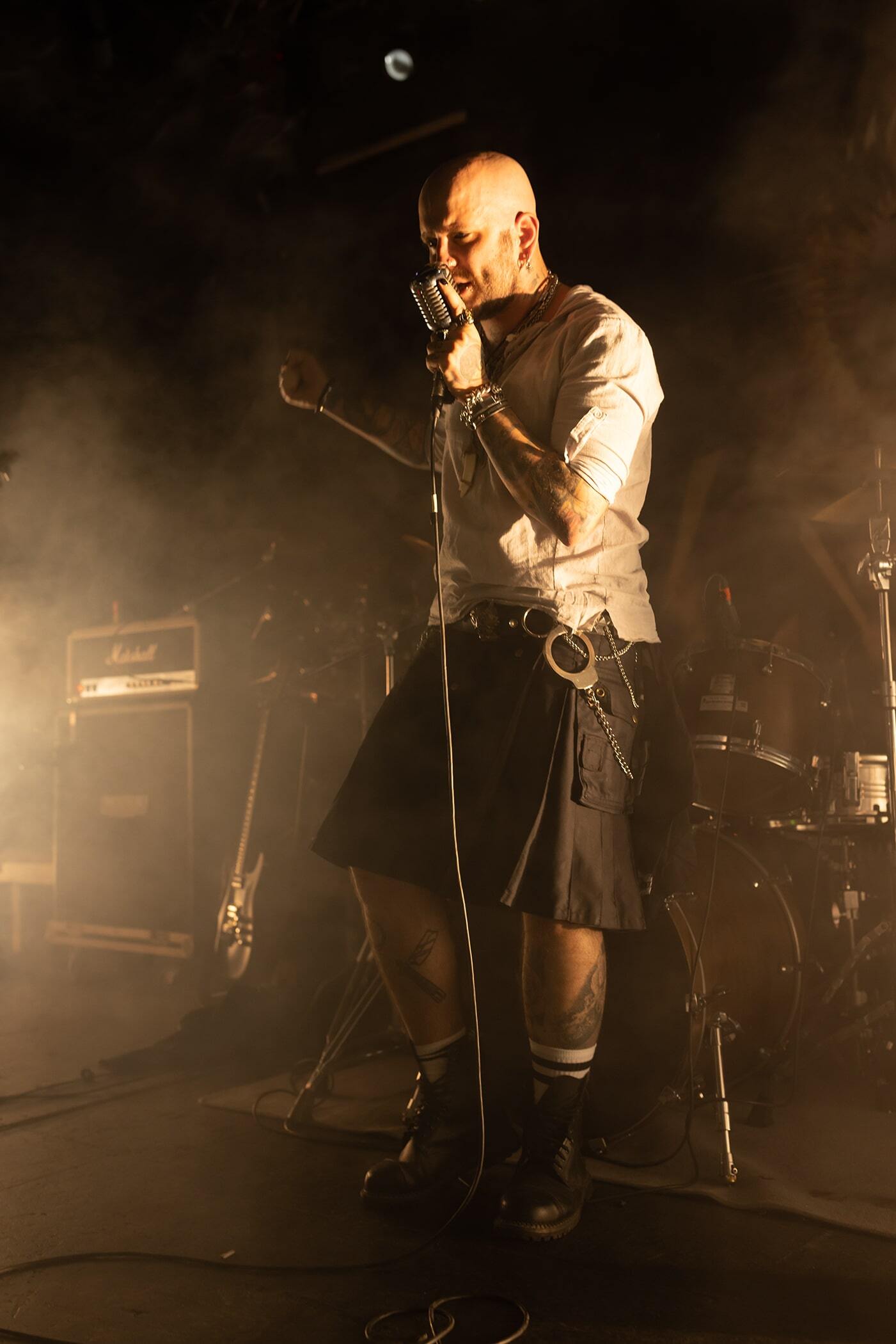 Στιγμιότυπο από τη συναυλία των Lazy Man's Load στην Αθήνα, στο Gagarin 205