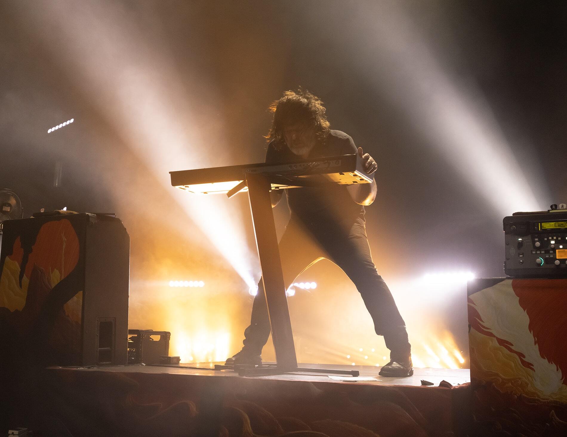 Στιγμιότυπο από τη συναυλία των Dark Tranquillity στην Αθήνα