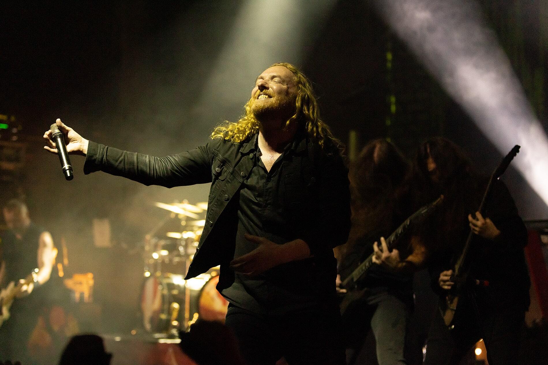 Στιγμιότυπο από τη συναυλία των Dark Tranquillity στην Αθήνα