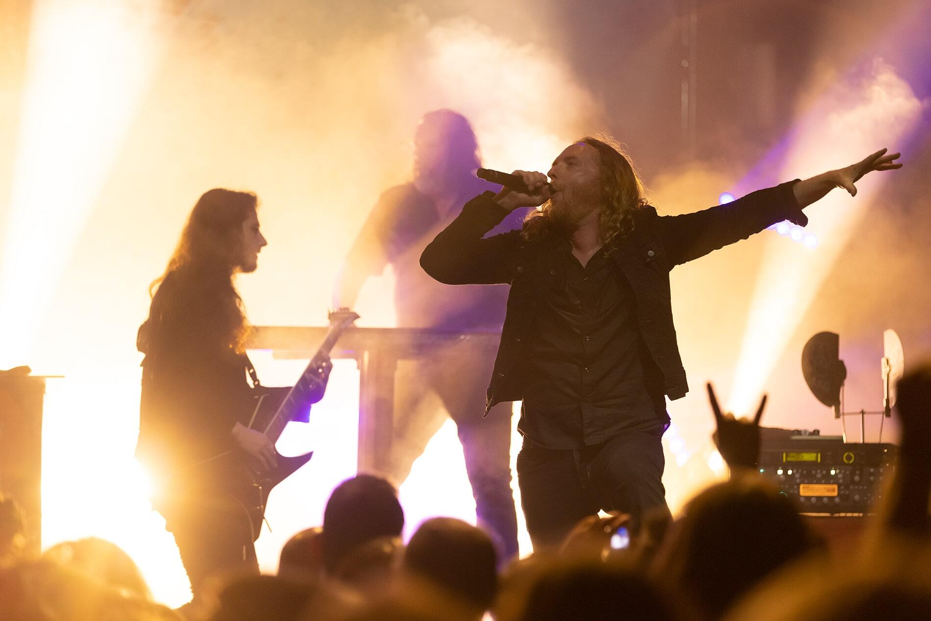 Στιγμιότυπο από τη συναυλία των Dark Tranquillity στην Αθήνα