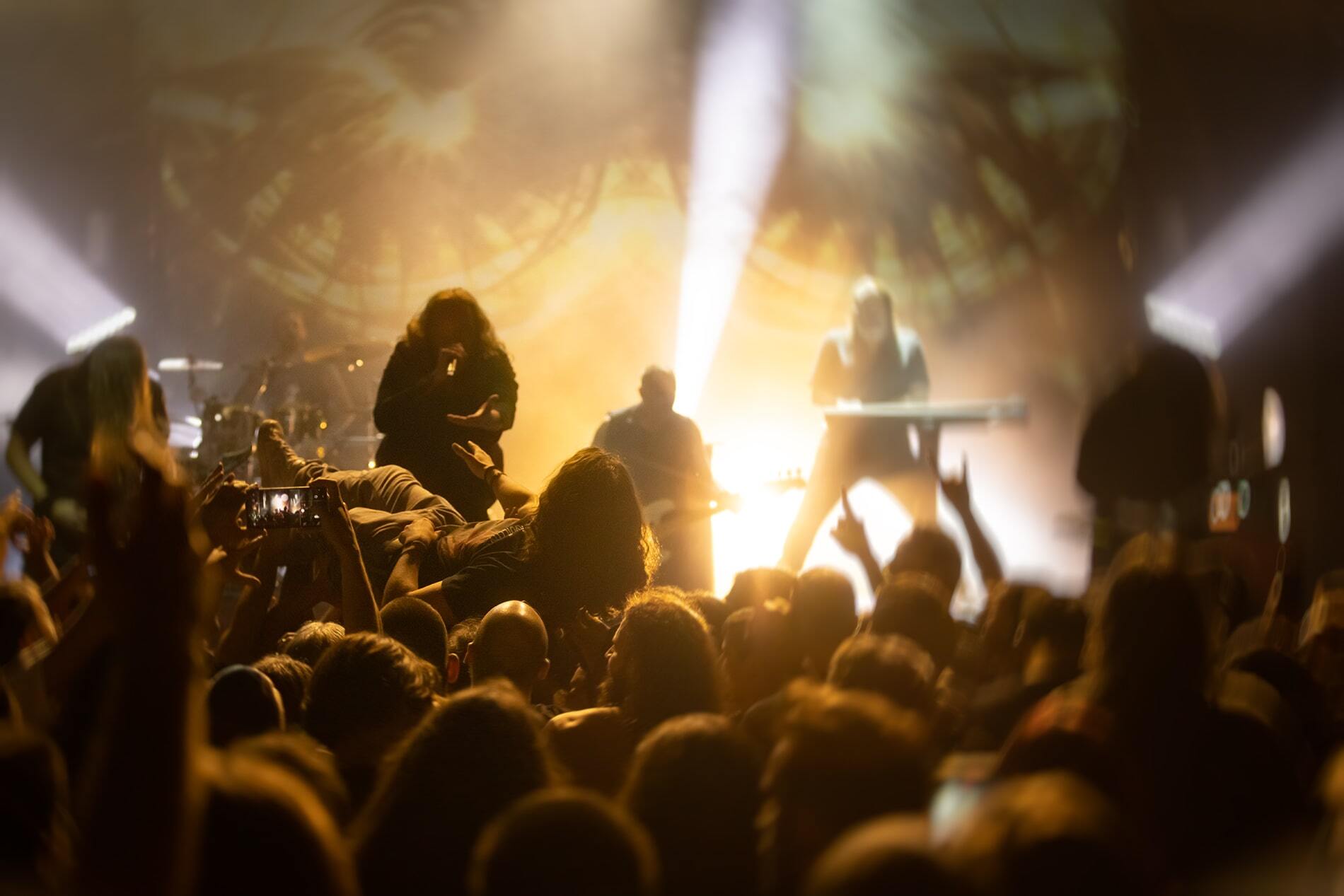 Στιγμιότυπο από τη συναυλία των Dark Tranquillity στην Αθήνα