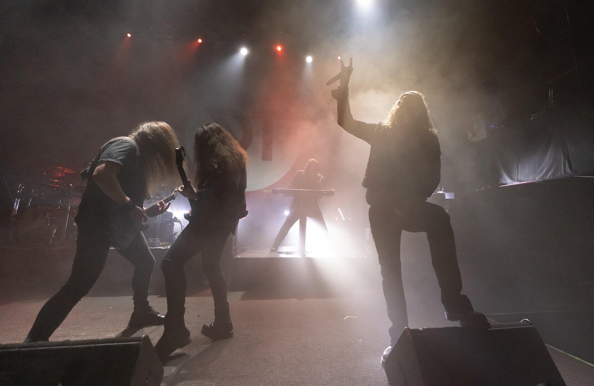 Στιγμιότυπο από τη συναυλία των Dark Tranquillity στην Αθήνα