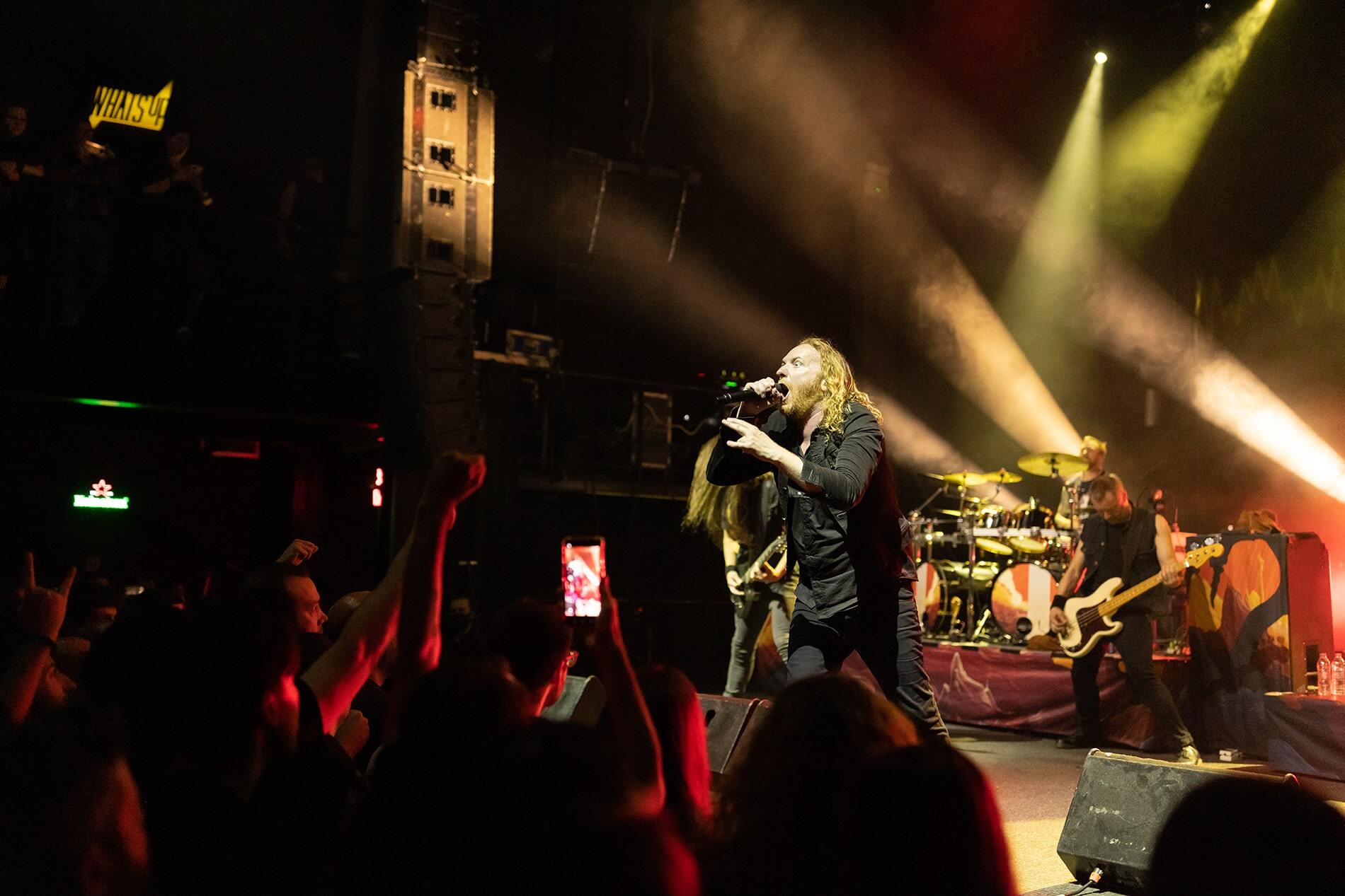 Στιγμιότυπο από τη συναυλία των Dark Tranquillity στην Αθήνα