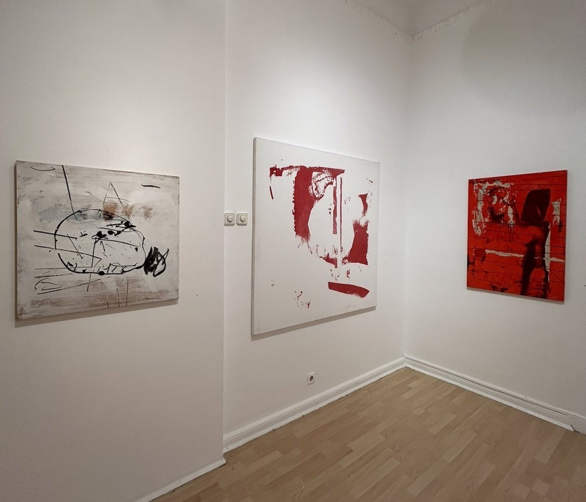 Θανάση Δάπη, πώς είναι τα έργα σου να αναπνέουν δίπλα στη ζωγραφική του Γιώργου Λαζόγκα; 