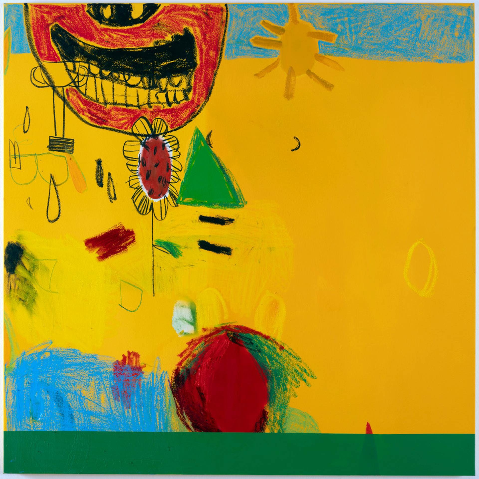 Θανάση Δάπη, πώς είναι τα έργα σου να αναπνέουν δίπλα στη ζωγραφική του Γιώργου Λαζόγκα; 