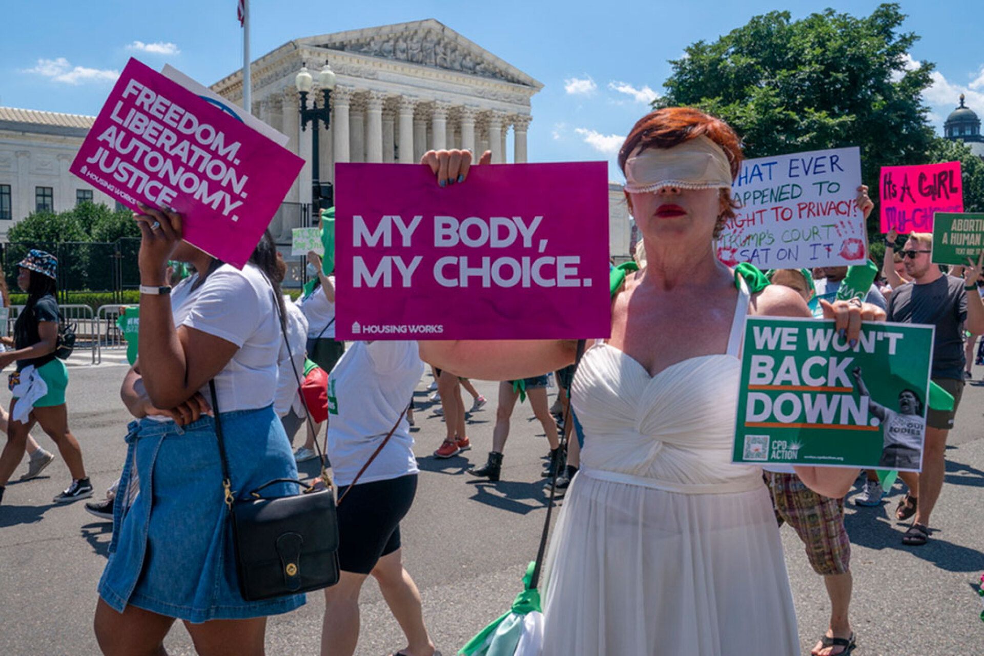 Διαδήλωση για το δικαίωμα στην άμβλωση έξω από το Ανώτατο Δικαστήριο των ΗΠΑ