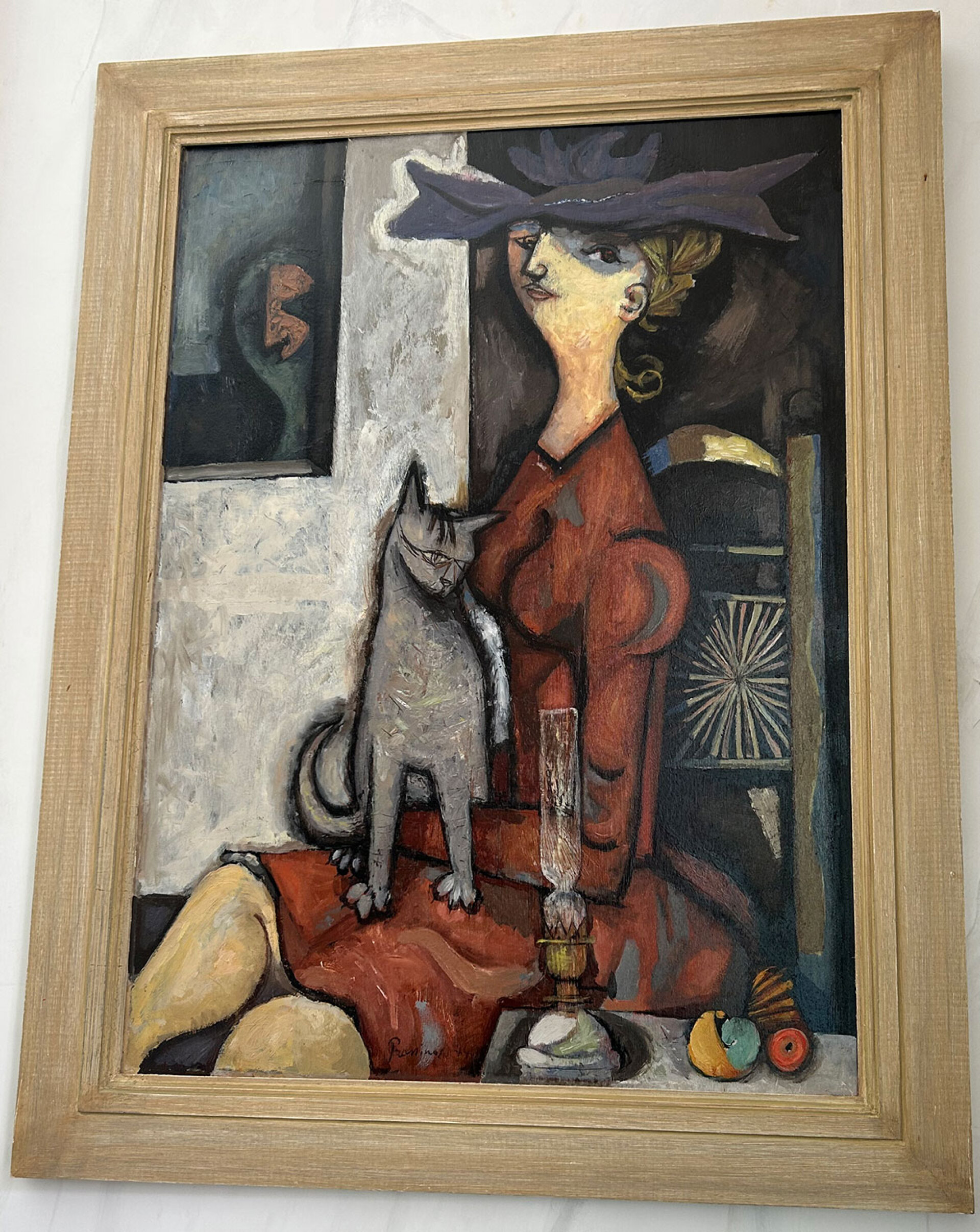 Μάριος Πράσσινος, «La dame au chat», 1944