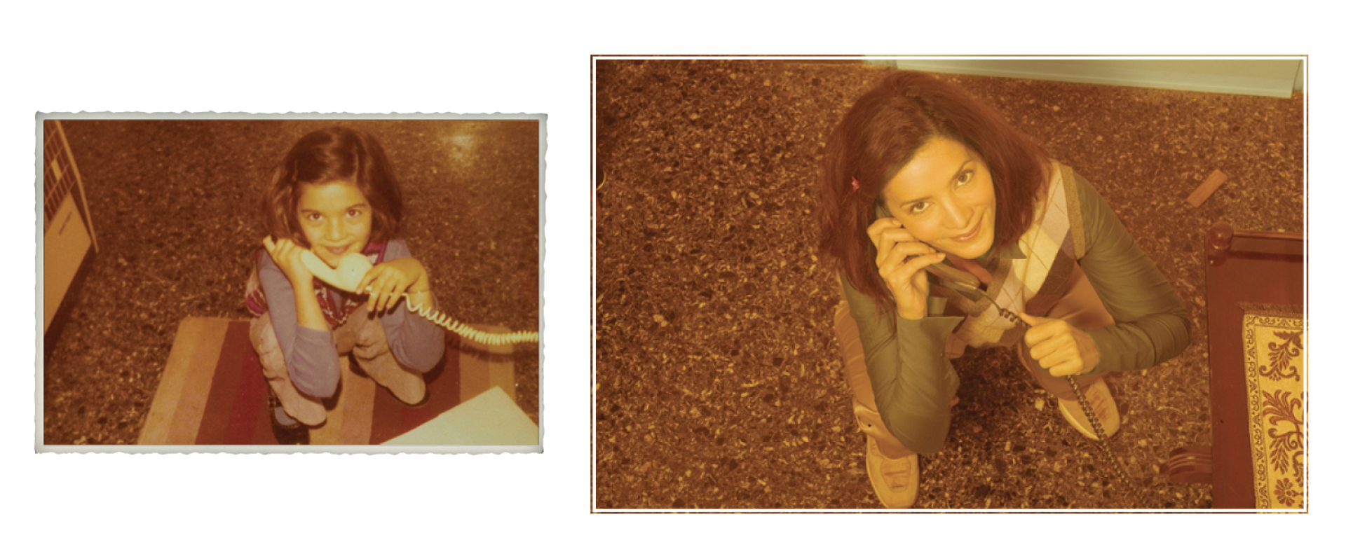 Κατερίνα Λέχου, 1975, οδός Κερασούντος, Ιλίσια. Κατερίνα, 2010, οδός Κερασούντος, Ιλίσια.