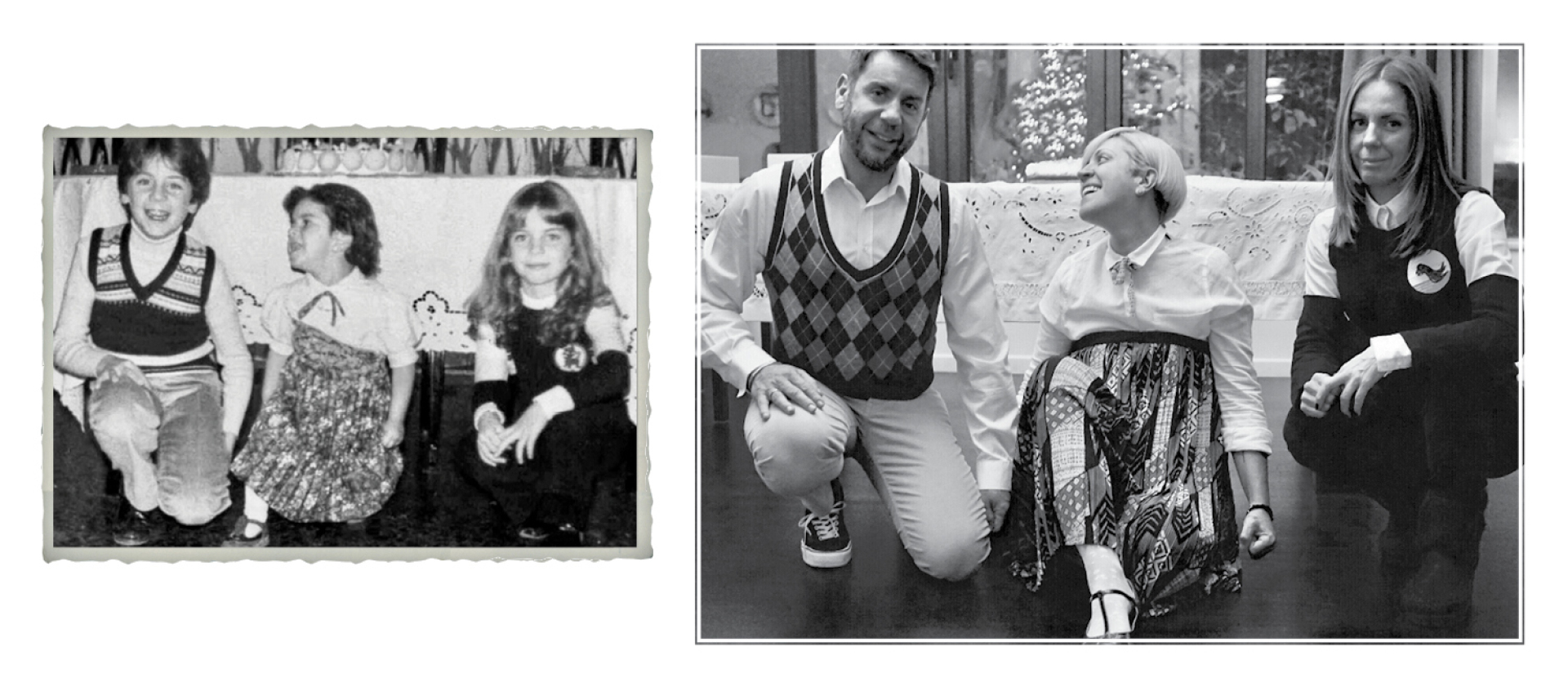 Ο Γιώργος Μαζωνάκης με τις αδερφές του, Μαρία και Βάσω (Πειραιάς, 1982 / Νέα Βούλα, 2018)