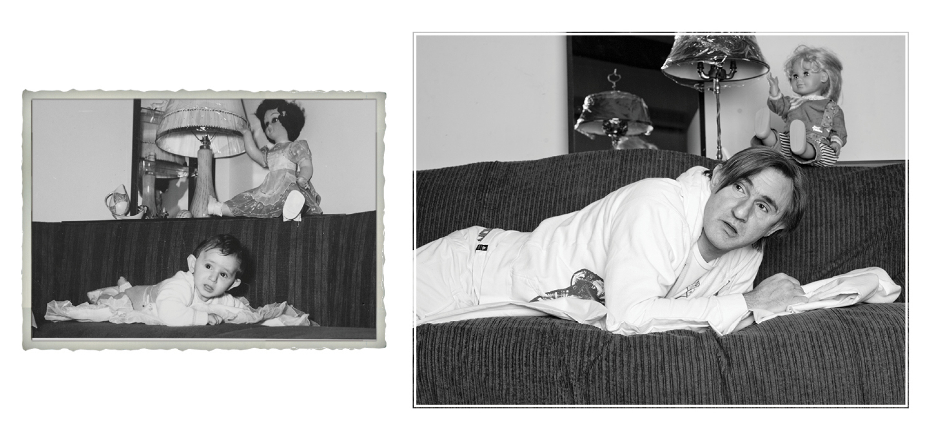 Ο Άκης στο σπίτι του στη Θεσσαλονίκη, 1963. Ο Άκης στον Βοτανικό, 2011.