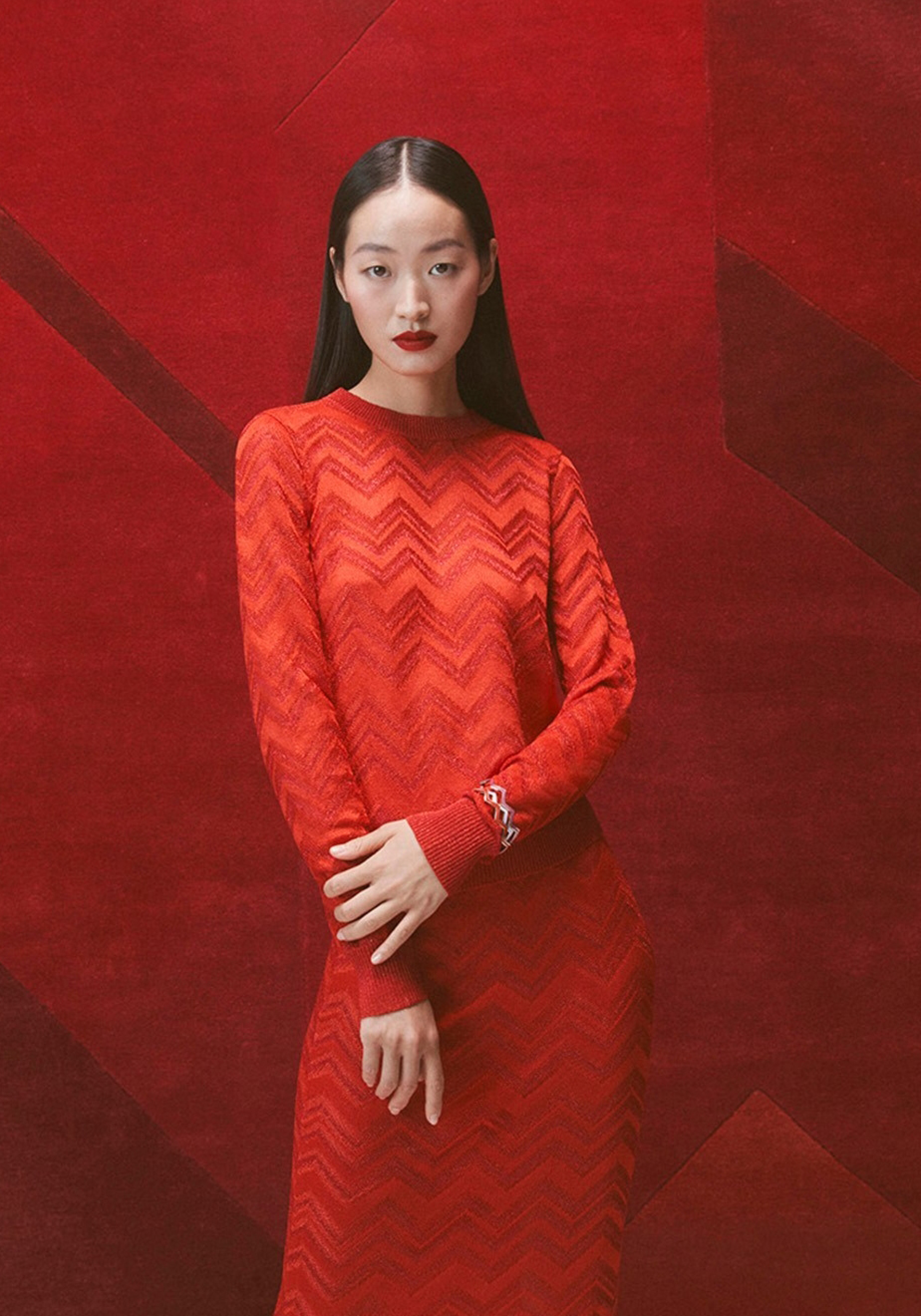 Σύνολο σε έντονο πορτοκαλί χρώμα, Missoni