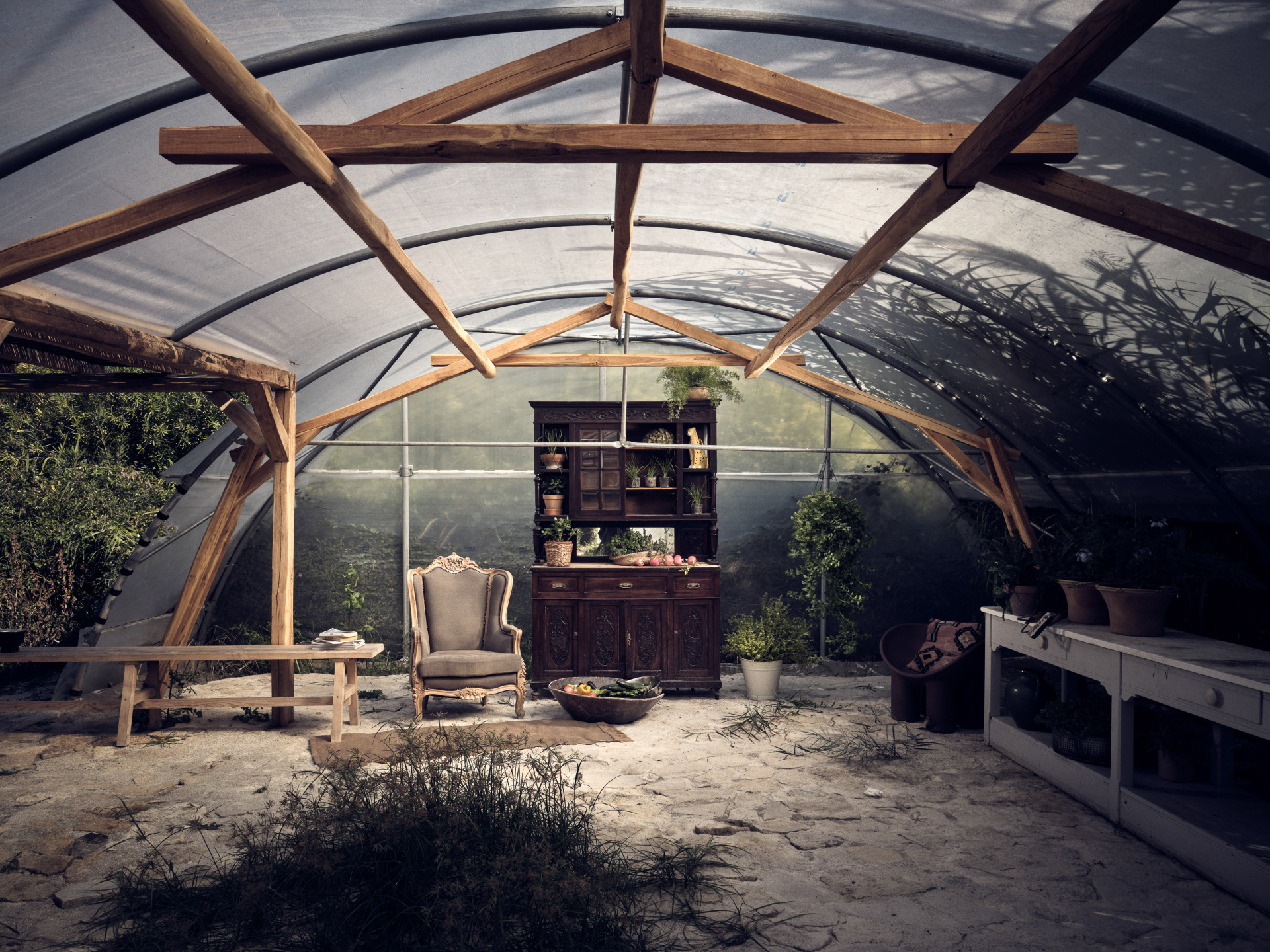 Η Αλεξάνδρα Ευσταθιάδου έφτιαξε μια όαση στην καρδιά της χαλκιδικιώτικης ερήμου