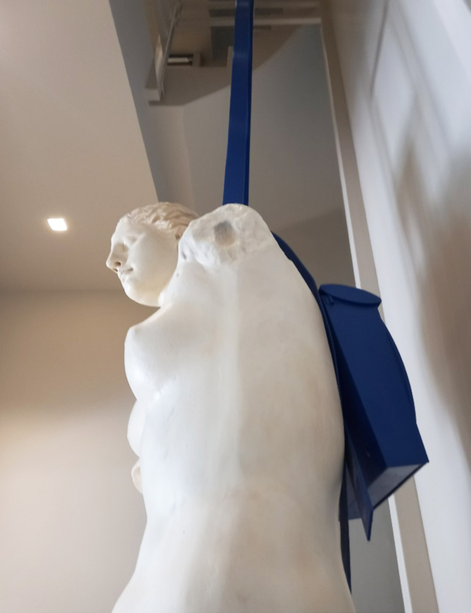 Η Αφροδίτη με ένα γραμματοκιβώτιο ως backpack