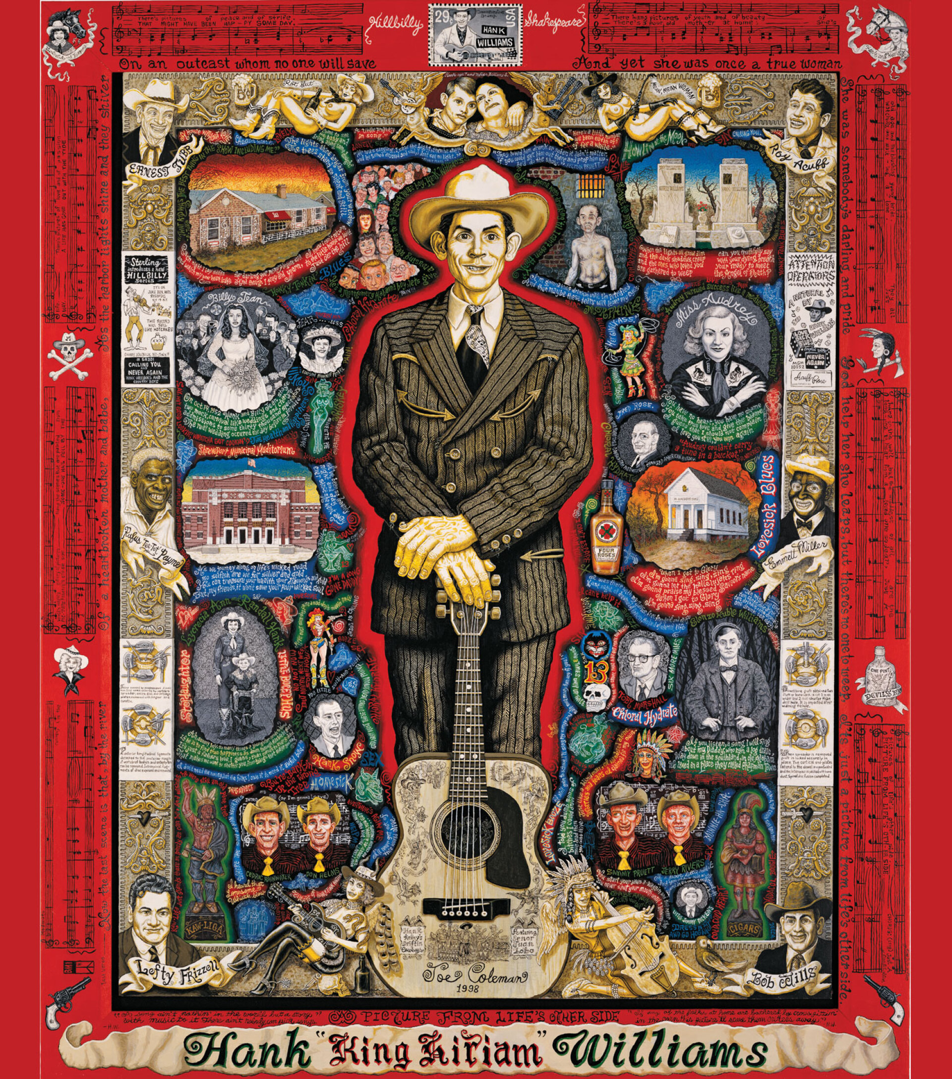 Μια εικόνα από την άλλη πλευρά της ζωής, Χανκ Γουίλιαμς, 1998, Ακρυλικό σε πάνελ