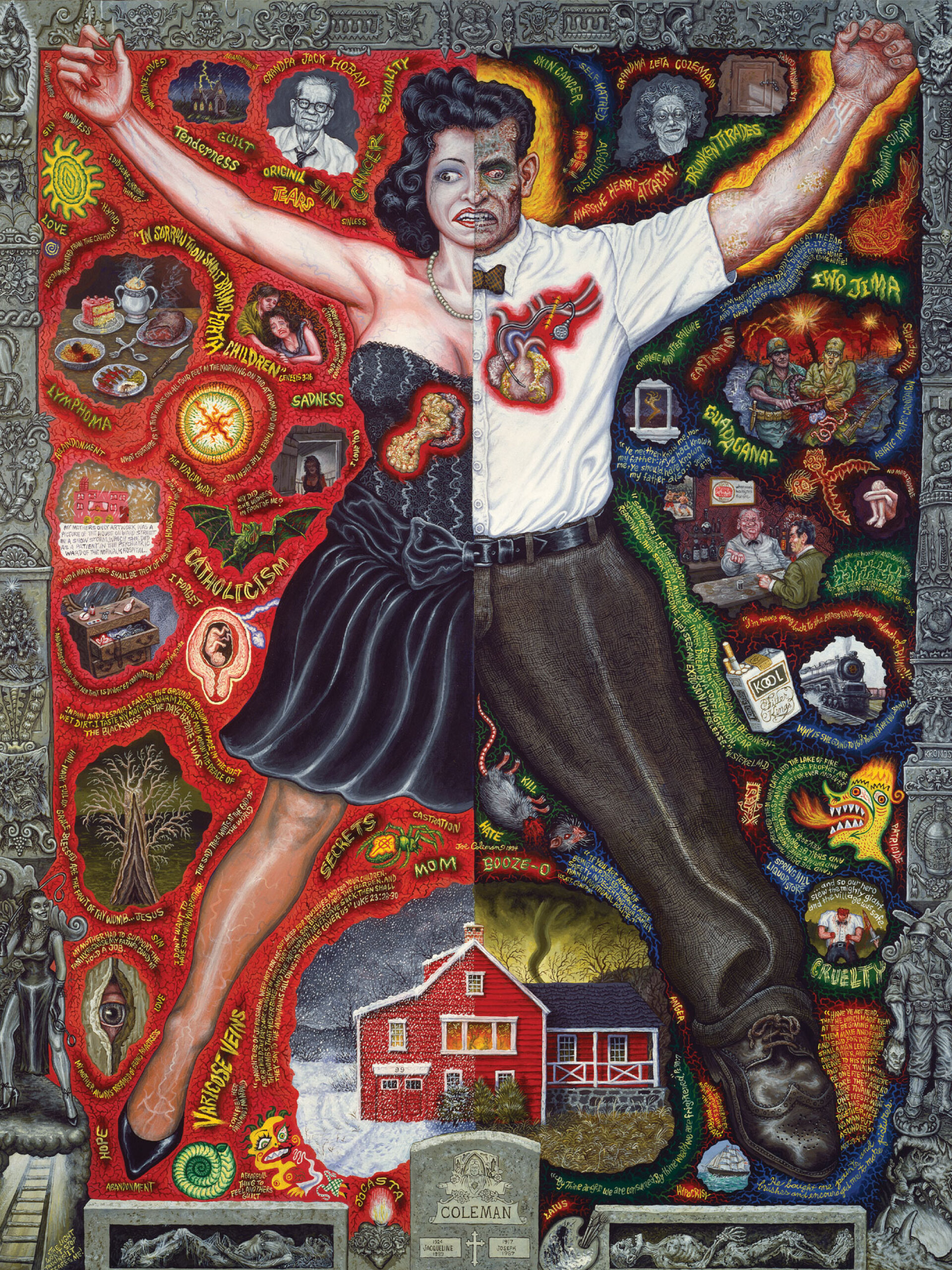 Μαμά - Μπαμπάς, 1994, Ακρυλικό σε πάνελ