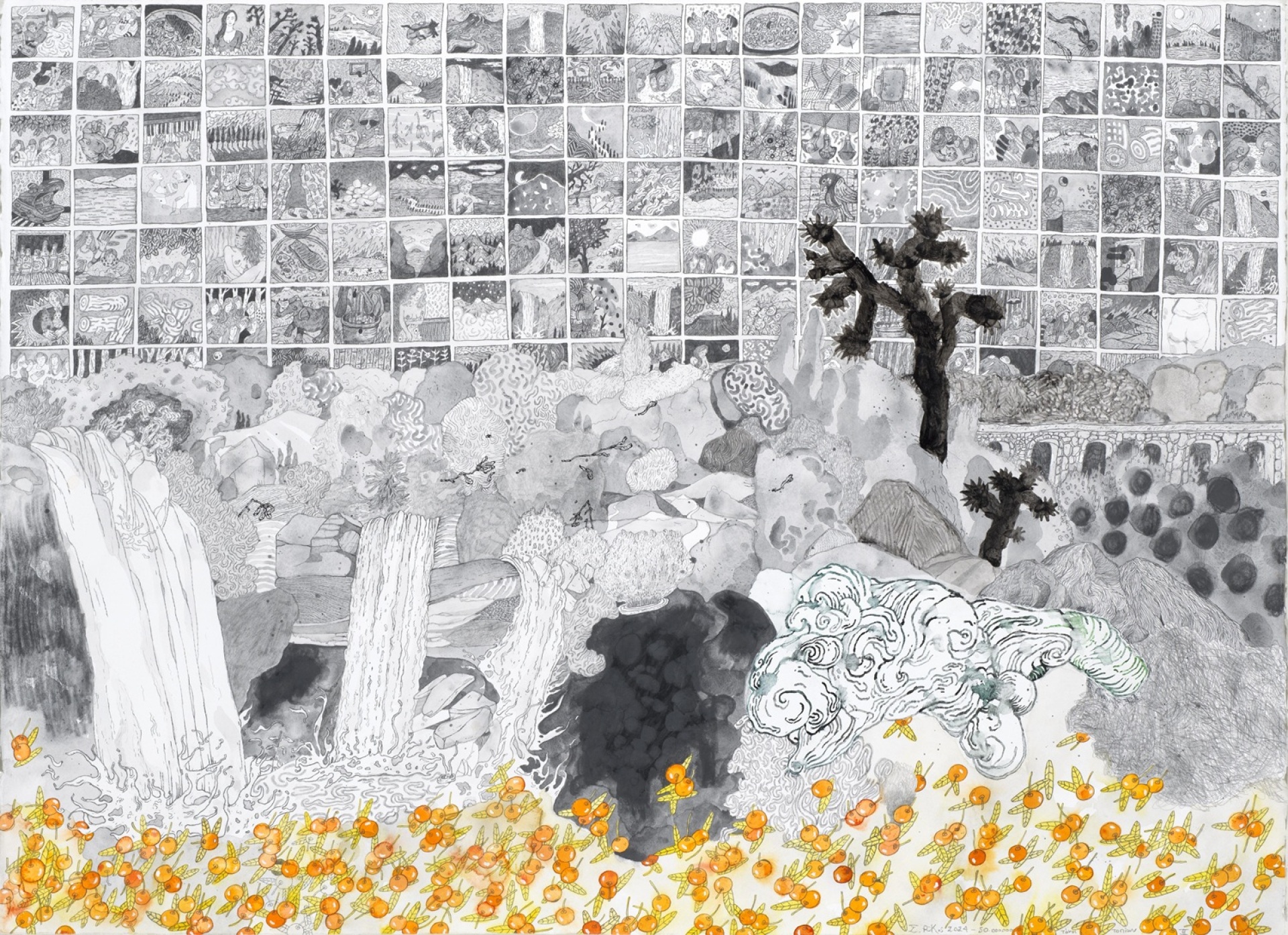 Στέφανος Ρόκος, «50.000.000 τόνοι τοπίων ΙΙ», από την έκθεσή του στην Γκαλερί Ζουμπουλάκη