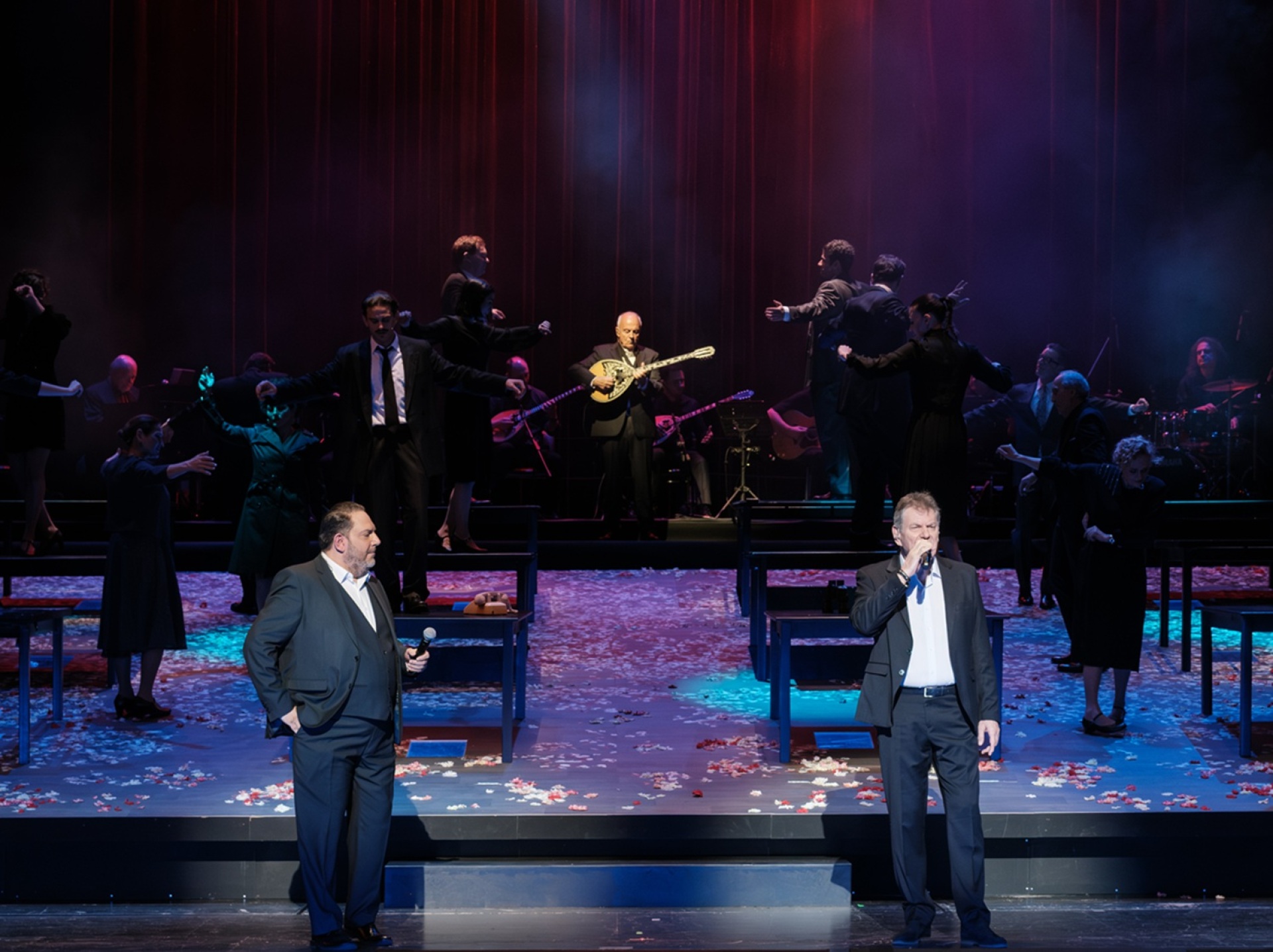 Άγγελος, Στέλιος Διονυσίου και Θανάσης Πολυκανδριώτης στο «Τα πήρες όλα κι έφυγες» στο Παλλάς