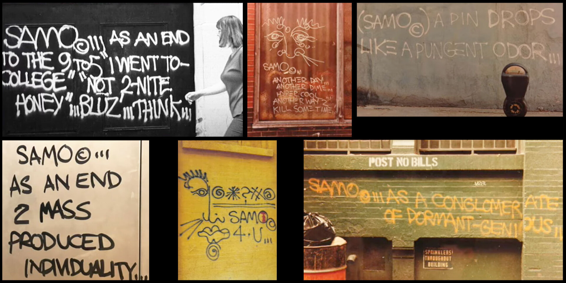  Ζαν Μισέλ Μπασκιά | Γκράφιτι στους τοίχους του Μανχάταν με υπογραφή SAMO (Same Old Shit - Τα Ίδια Παλιά Σκατά)