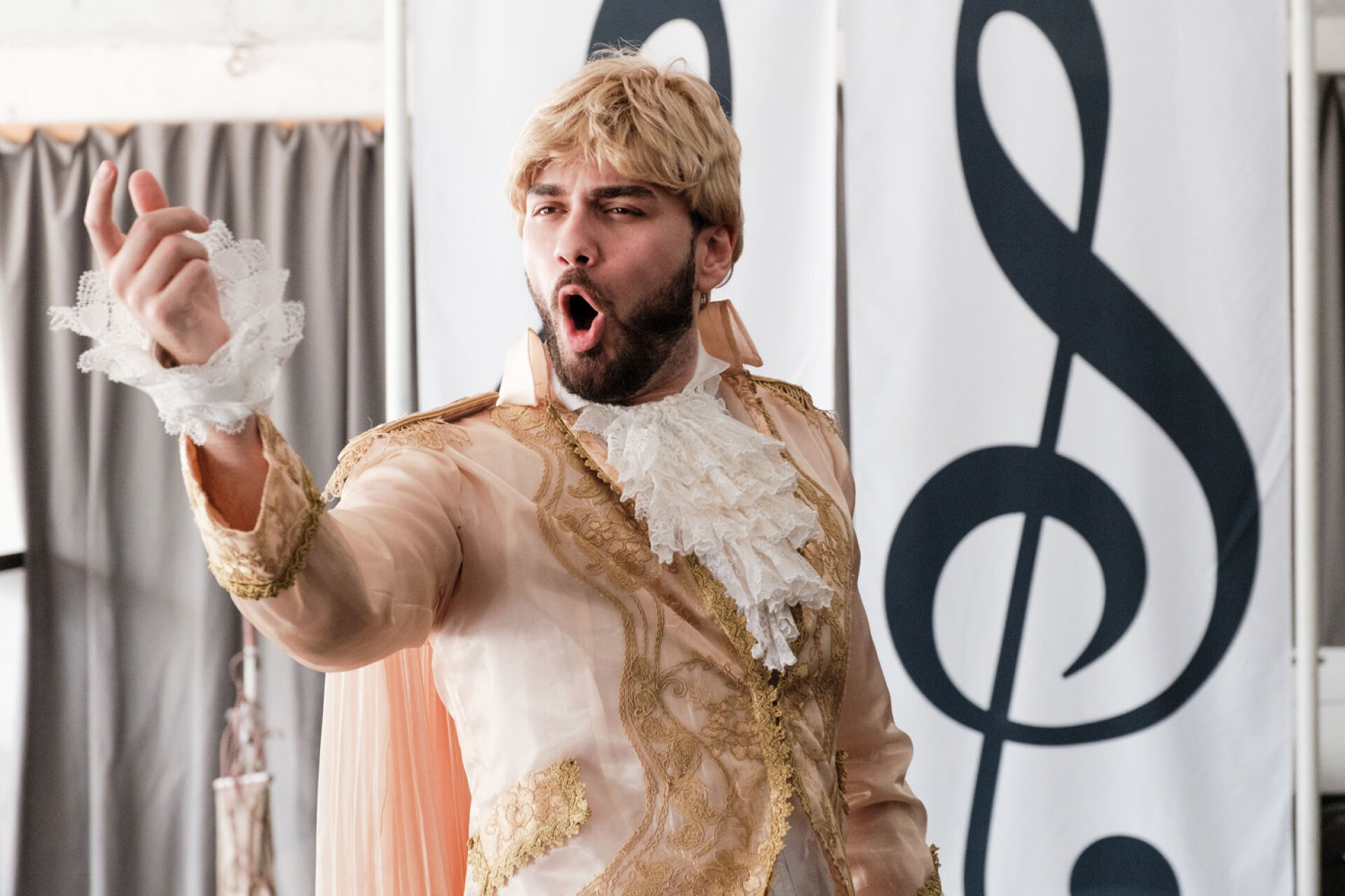 Εθνική Λυρική Σκηνή: Πρόβα παράστασης «Σιωπή, ο Βασιλιάς ακούει»