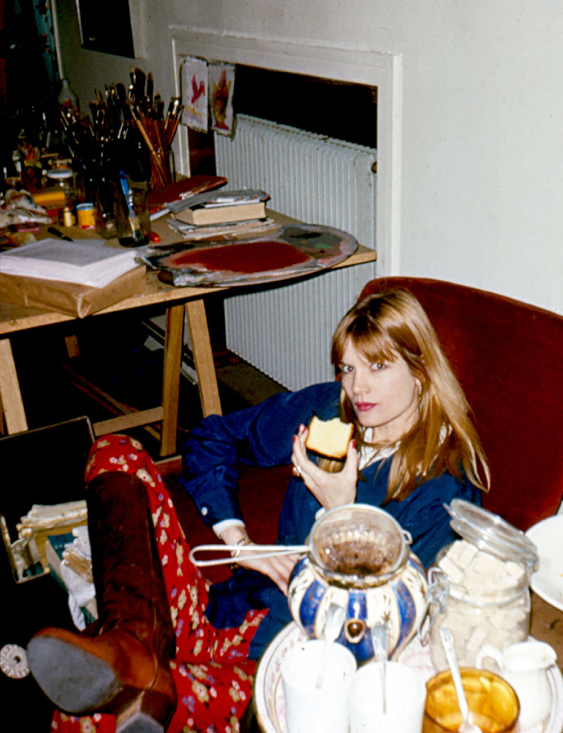 Η Γουίλι Βαν Ρόι  στο στούντιο της τη δεκαετία του '70