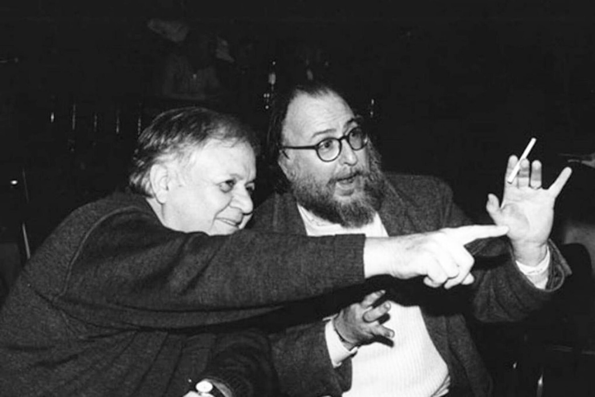 Ο Διονύσης Σαββόπουλος με τον Μάνο Χατζιδάκι