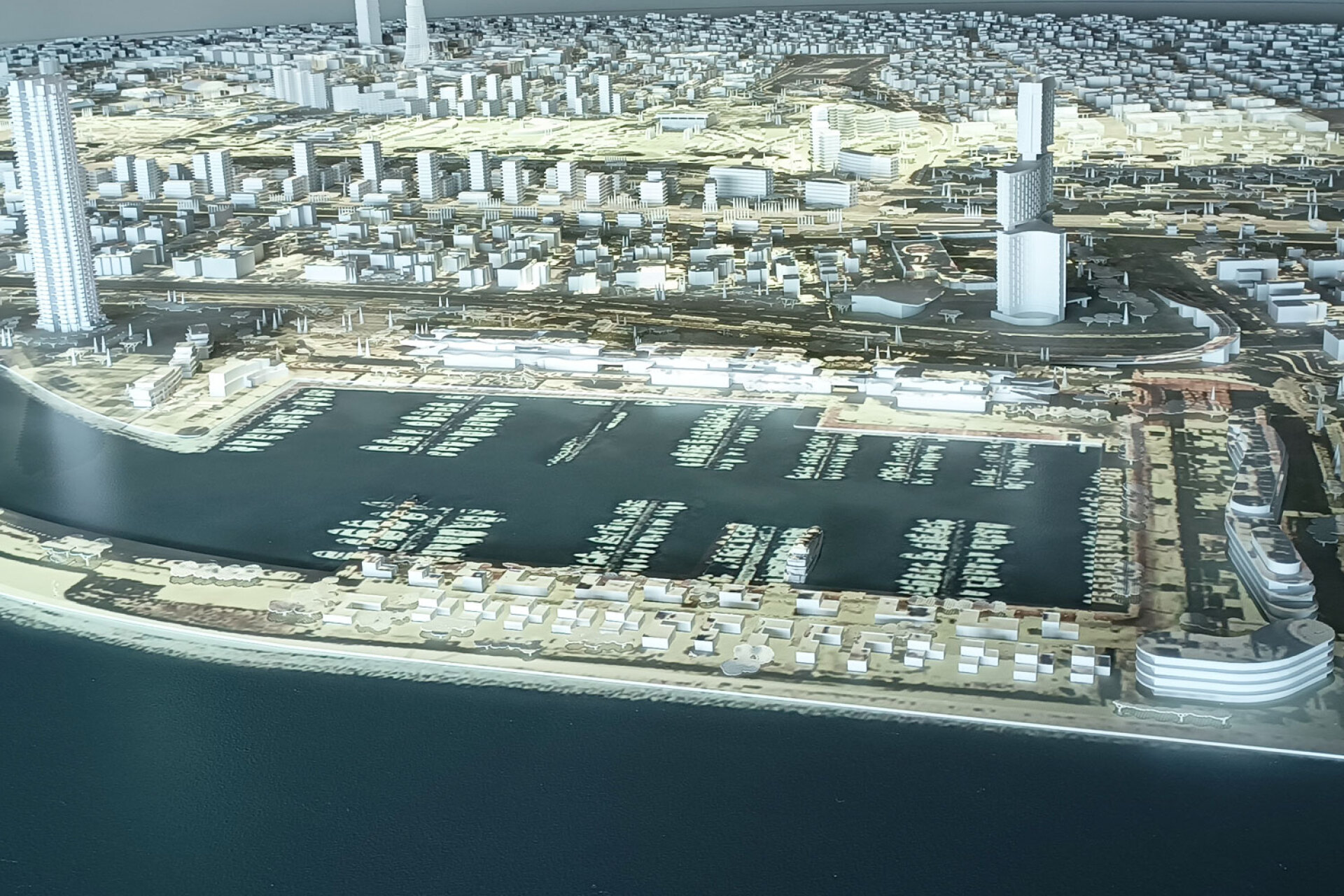 Μέρος της μακέτας ανάπλασης του έργου