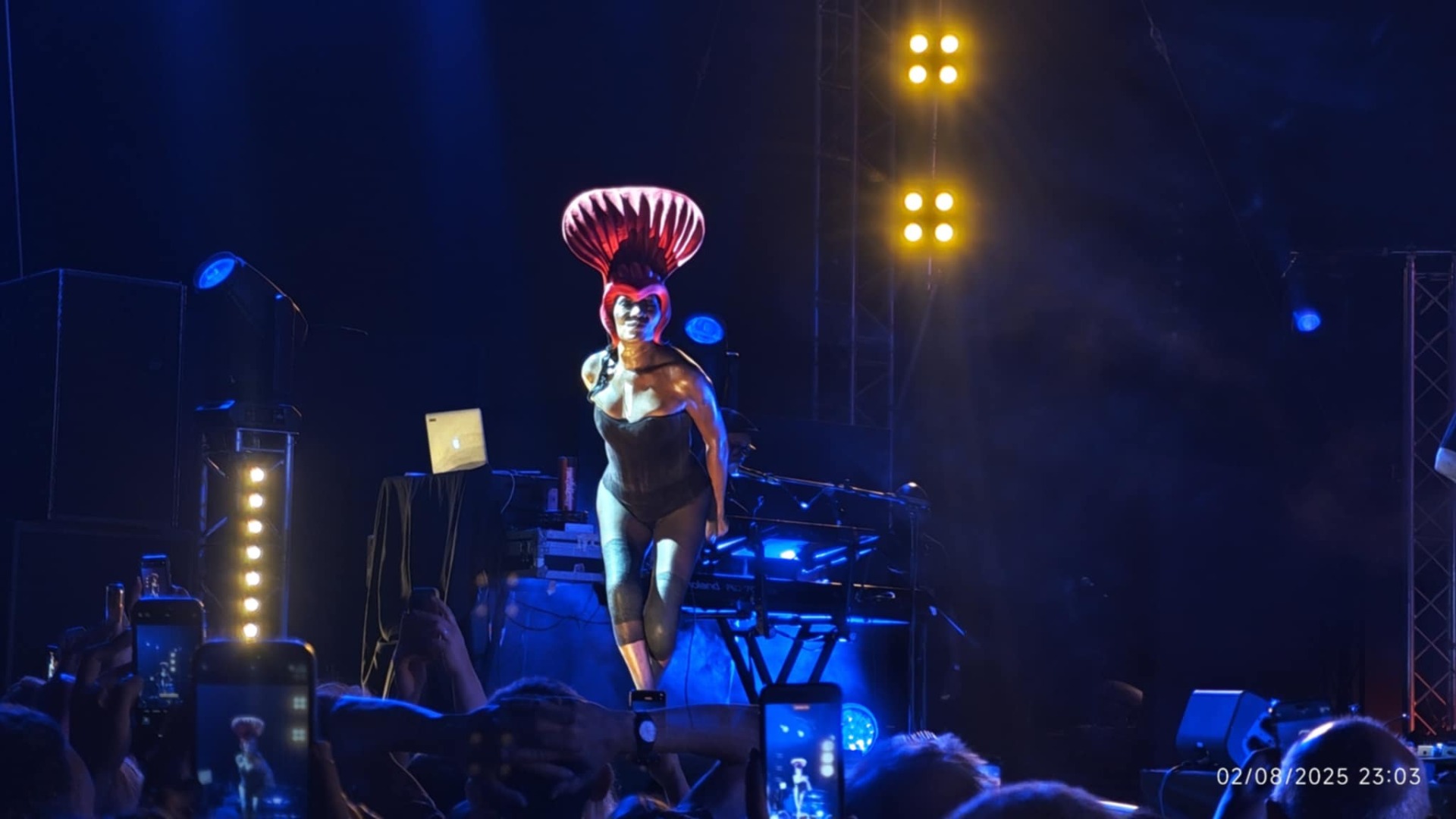 Η Grace Jones στον Λόφο της Σάνης