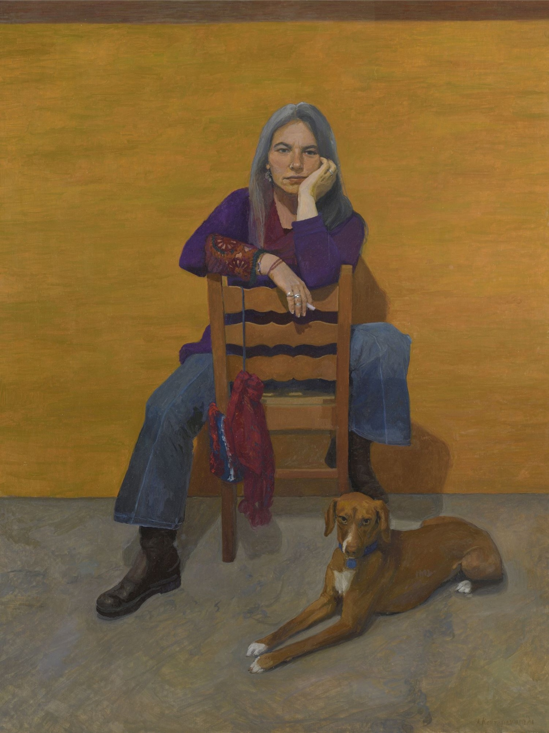 Λήδα Κοντογιαννοπούλου, «Κλεοπάτρα ΙΙ», 105x80 εκ., λάδι σε καμβά, 2024