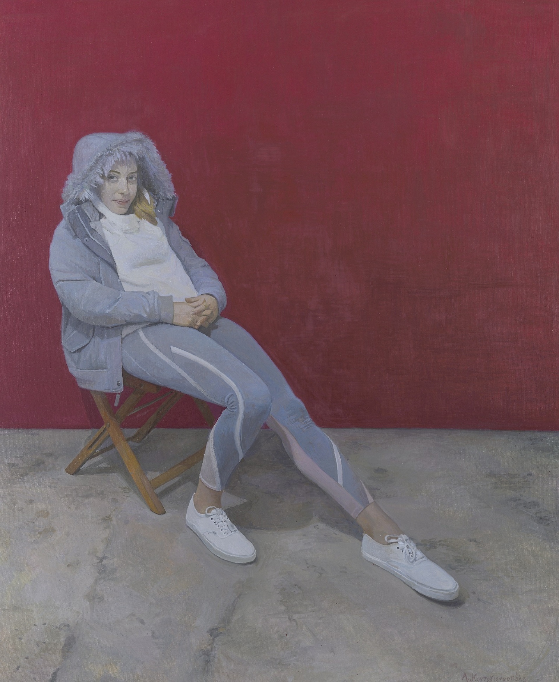 Λήδα Κοντογιαννοπούλου, «Χρύσα», 105x80 εκ., λάδι σε καμβά, 2022