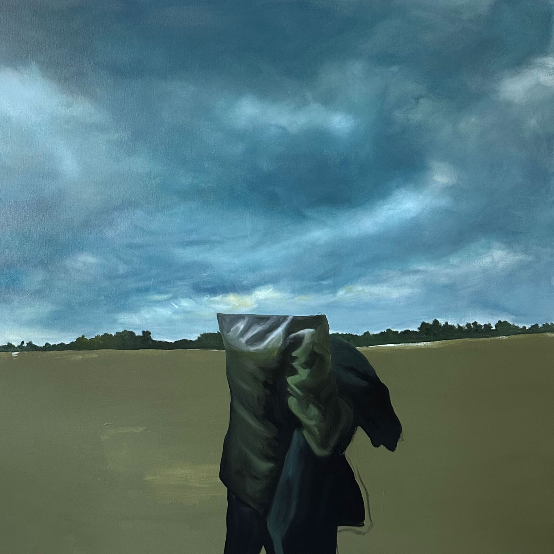 Rania Rangou, What he found when lost, 2025, λάδι και ακρυλικό σε καμβά, 130*100cm