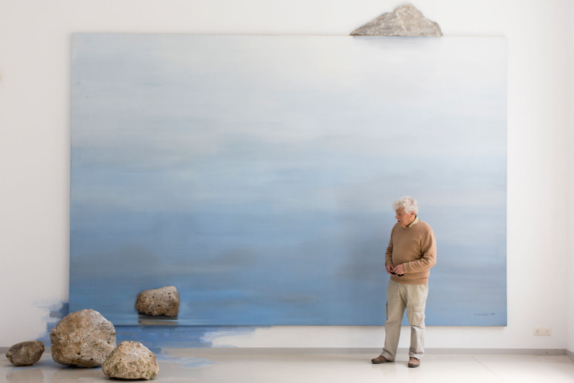 «Μεγάλη Θαλασσογραφία», 1986 στην έκθεση: «Η θάλασσα όπως τη θυμάμαι», Μουσείο Κώστα Τσόκλη, 2017