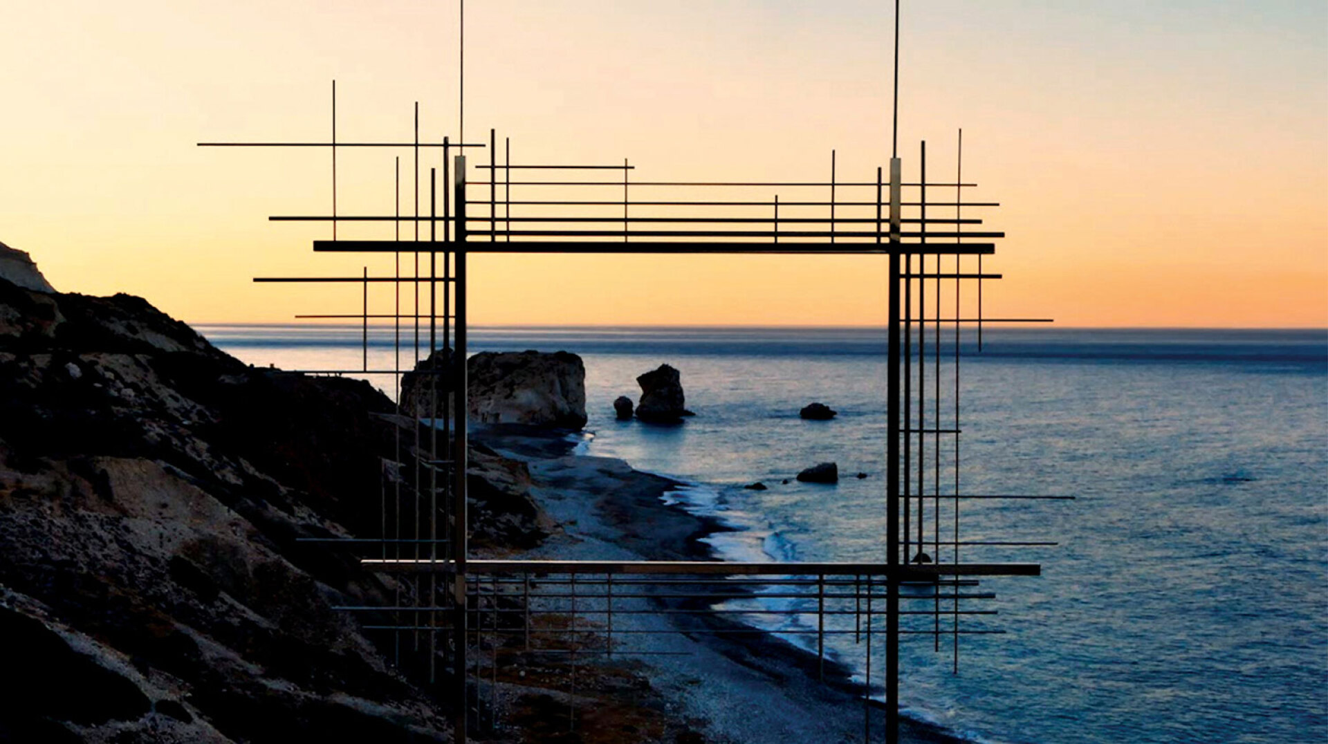 Κώστας Τσόκλης: «10 Σημεία όρασης», Πάφος, ηλιοβασίλεμα