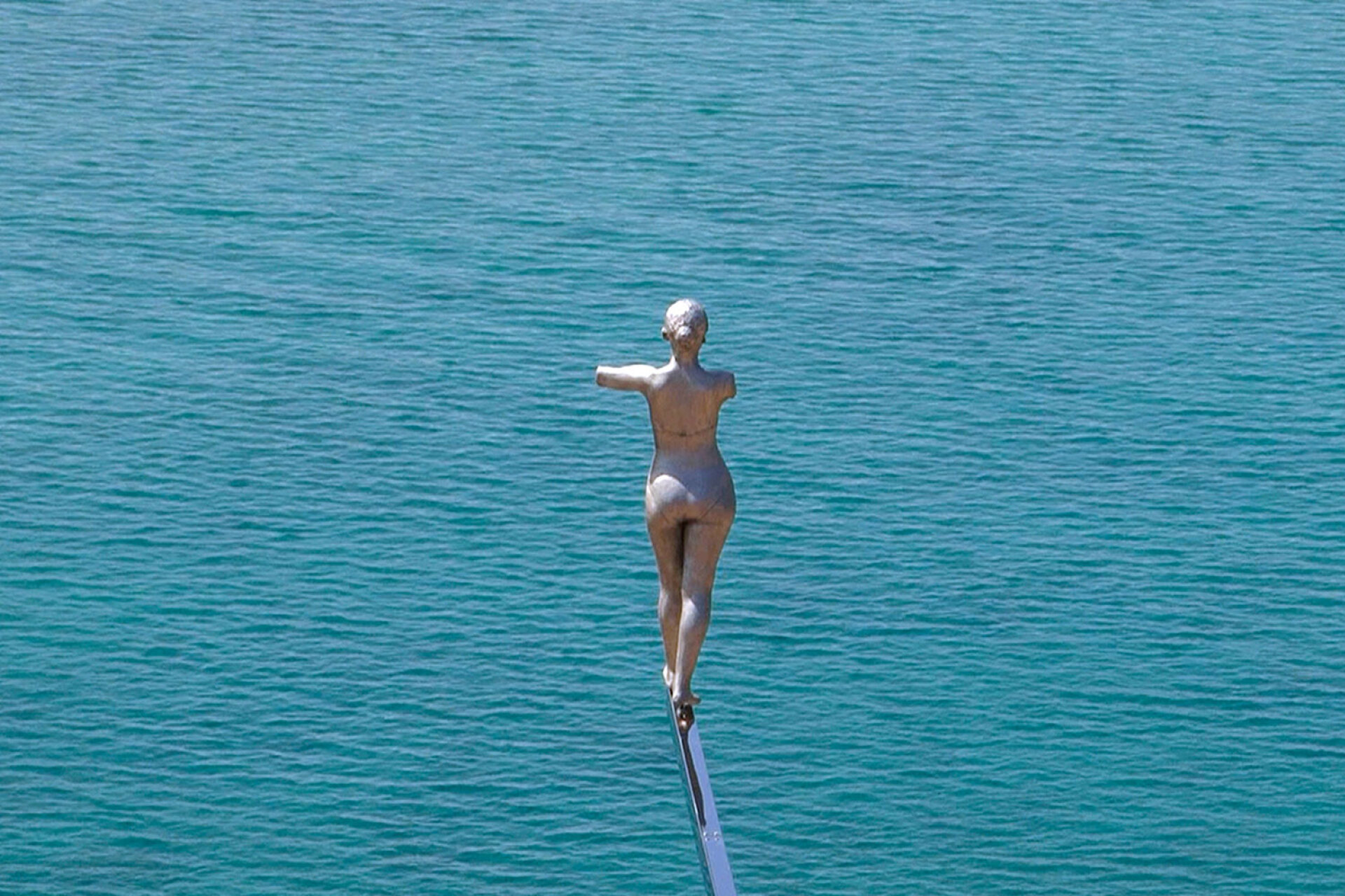 Κώστας Τσόκλης: «Ύστατο βήμα», 2012, Σπιναλόγκα, Εικαστική επέμβαση: «Τsoclis, εσύ ο τελευταίος λεπρός»