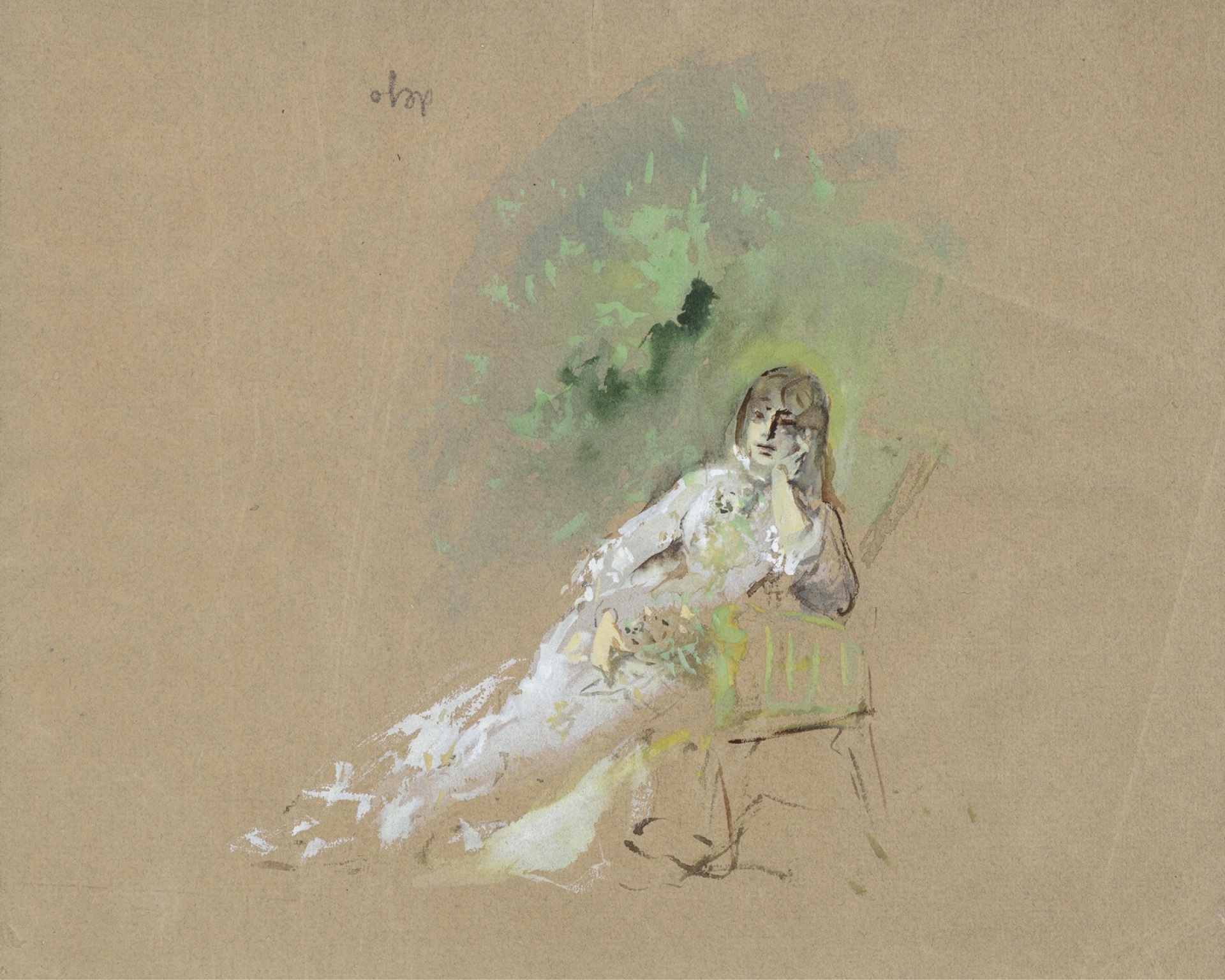 Λίλα ντε Νόμπιλις, Από την Τραβιάτα του Βέρντι σε σκηνοθεσία Λουκίνο Βισκόντι στη Σκάλα του Μιλάνου το 1955. Η Μαρία Κάλλας με το κοστούμι της Β΄ Πράξης, Σκηνή Ι, εμπνευσμένο από το γνωστό έργο του Ρενουάρ, Η Κούνια (La Balançoire).