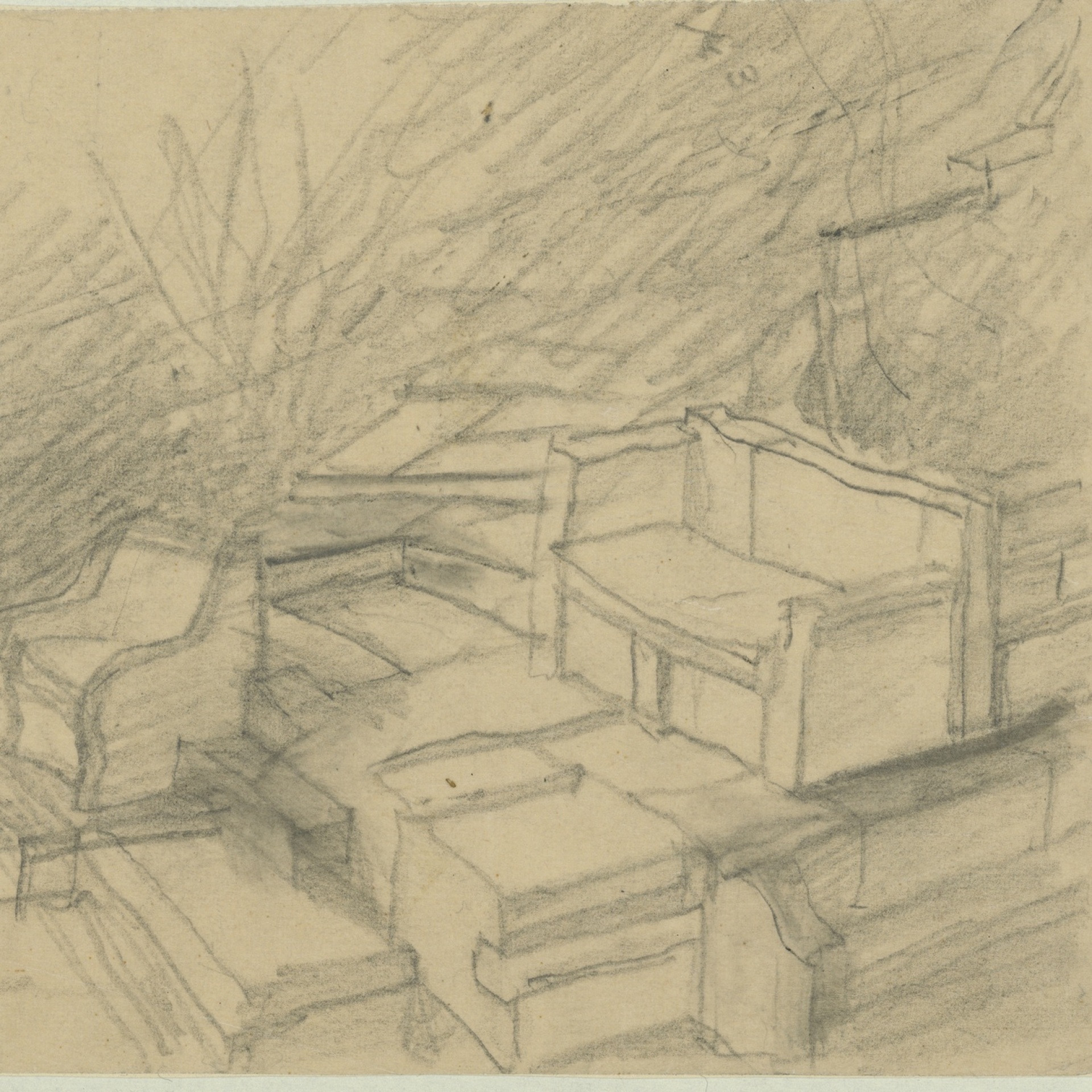 Δημήτρης Πικιώνης, Ακρόπολη – Φιλοπάππου, 1954-1957, Εδώλια 