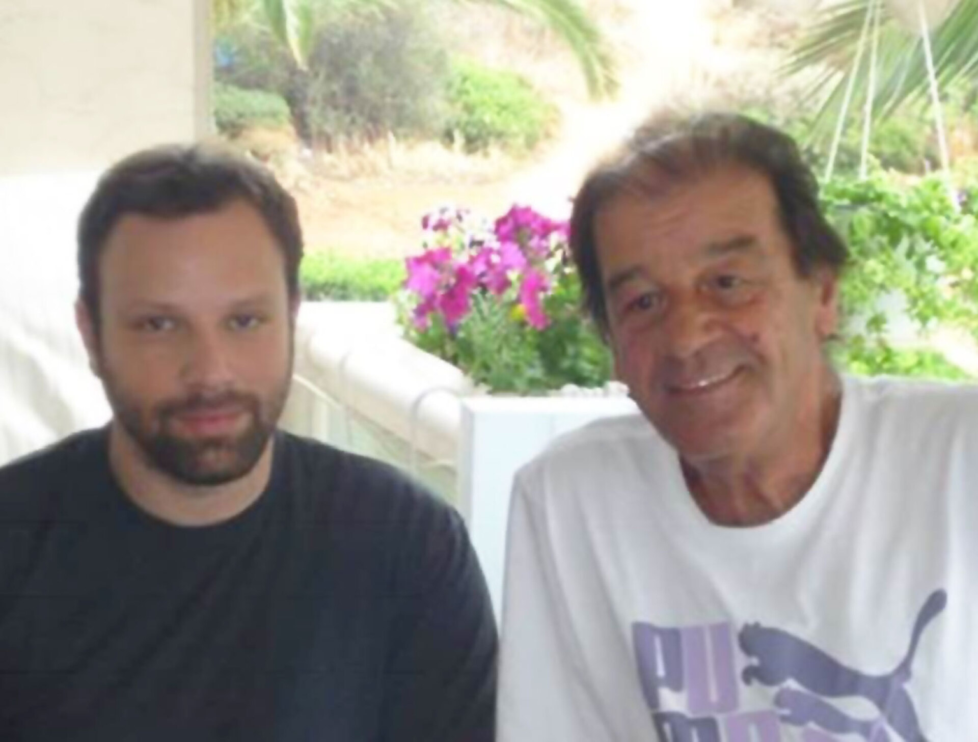 Ο Γιώργος Λάνθιμος με τον πατέρα του, Αντώνη