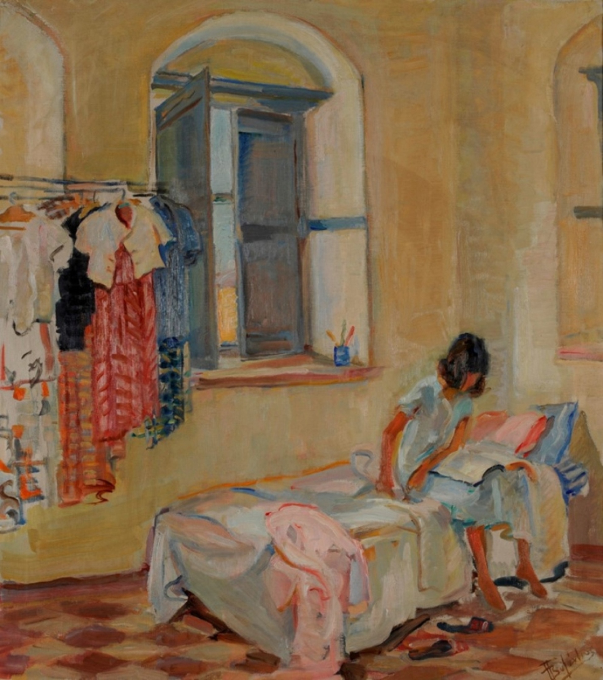 Η Ξένια Καλογεροπούλου στο έργο του Περικλή Βυζάντιου,